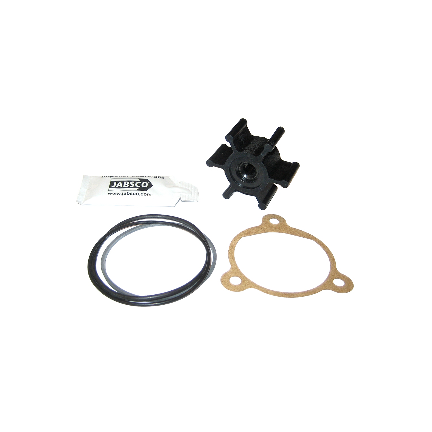 Jabsco Neoprene Impeller Kit w-Cover, Gasket or O-Ring - 6-Blade - 5-16 Shaft Diameter