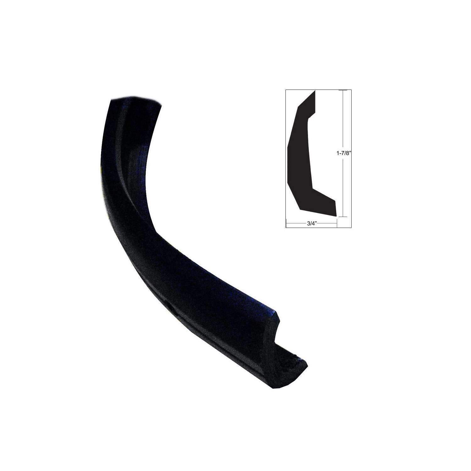 TACO Semi-Rigid Rub Rail Kit - Black w-No Insert - 30'