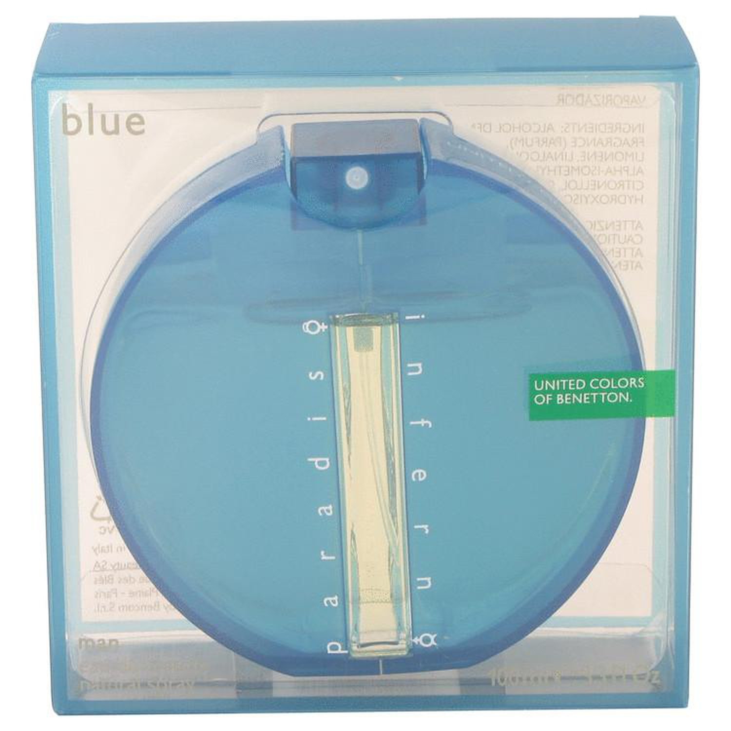 Inferno Paradiso Blue By Benetton Edt Spray 3.3 Oz