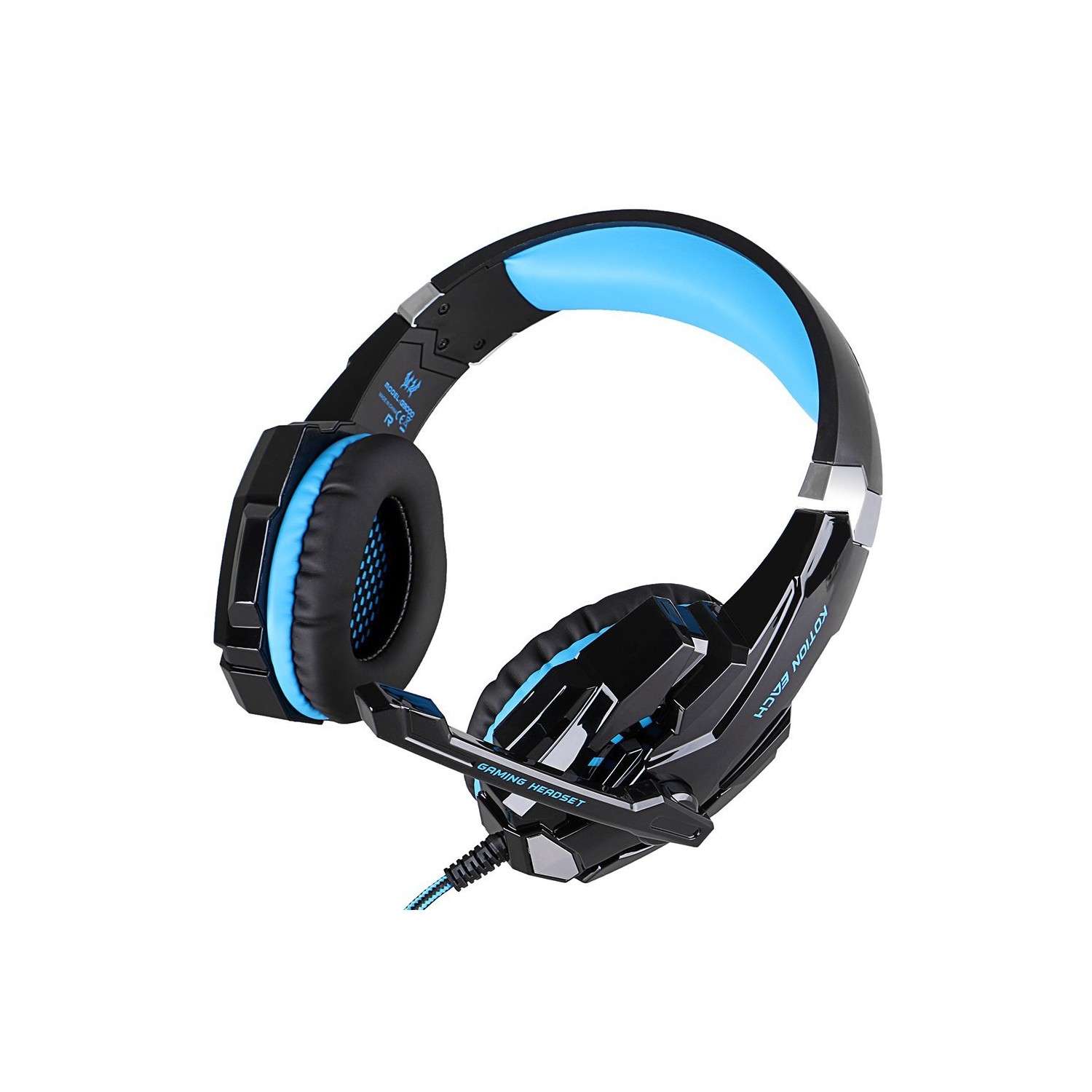 Casque de jeu d’AFUNTA pour PlayStation 4 PS4 New Xbox One PC iPhone 6/6s/6 plus/5s/5c/5, écouteurs 3,5 mm avec microphone