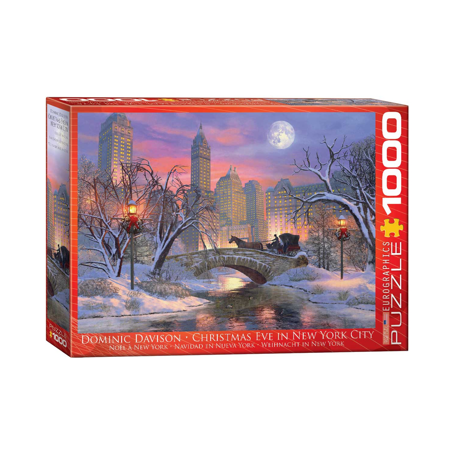 Christmas Eve in New York City by Dominic Davison 1000-Piece Puzzle