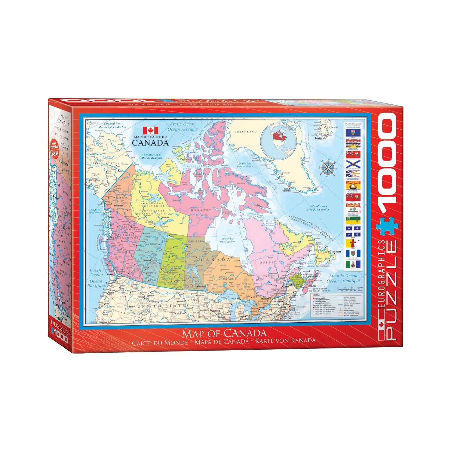 Map of Canada 1000-Piece Puzzle