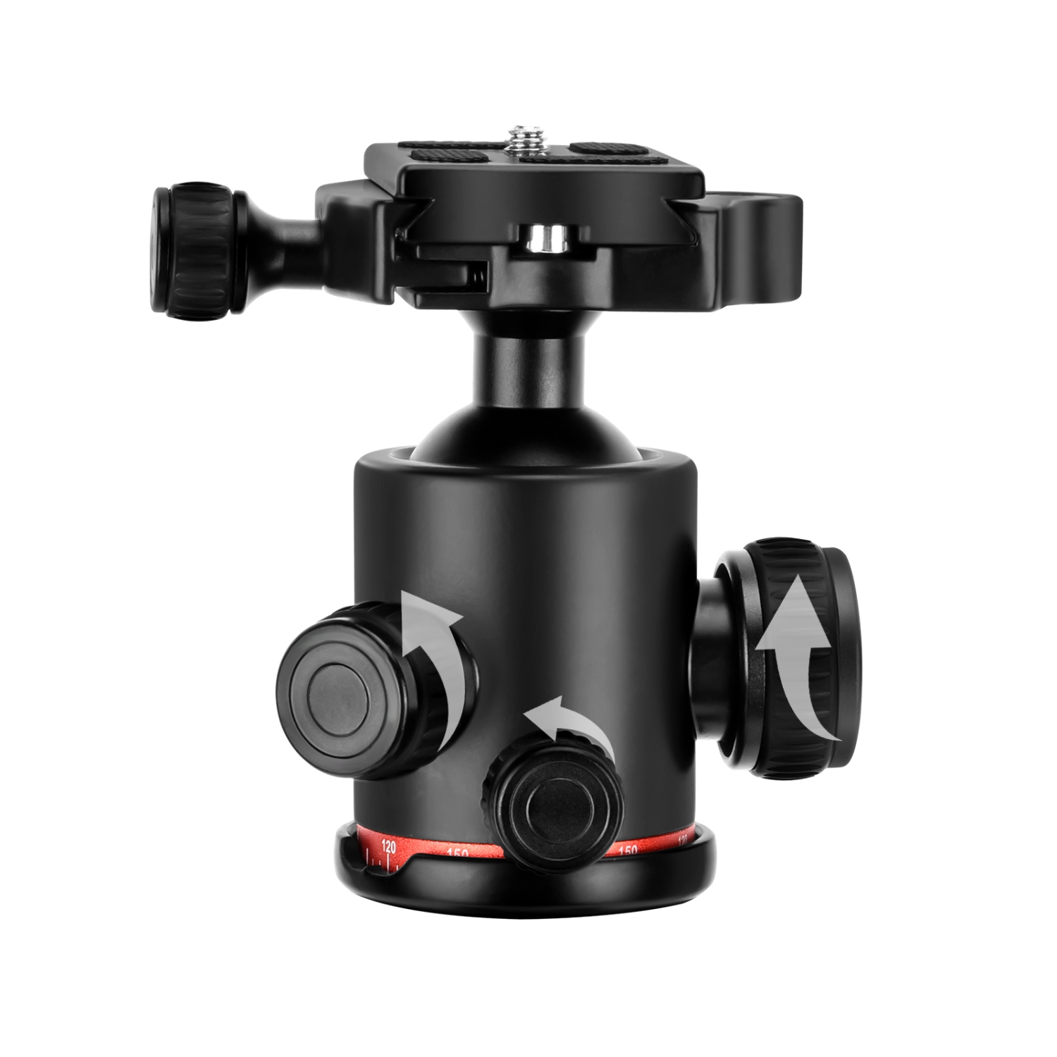 Vivider 76" Max Load 8KG 17.6LBS Professional Aluminum Camera Tripod Monopod with Ball Head Quick Release Board Compatible with DSLR Tripod