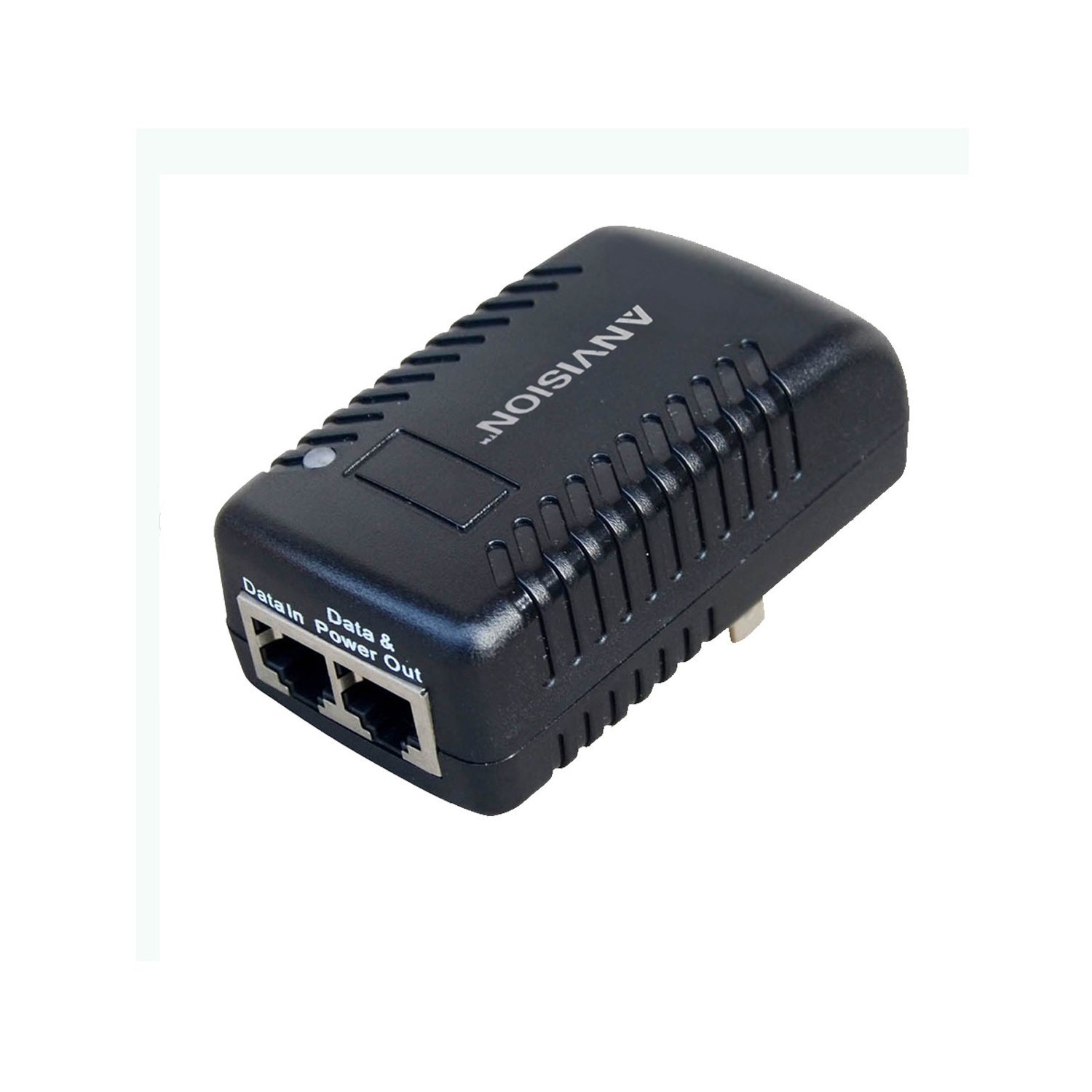 Adaptateur Ethernet/injecteur d’alimentation PoE passif 0,5 a 48 V de NVION avec prise murale IEEE 802.3af 10/100Mb/s pour IP V