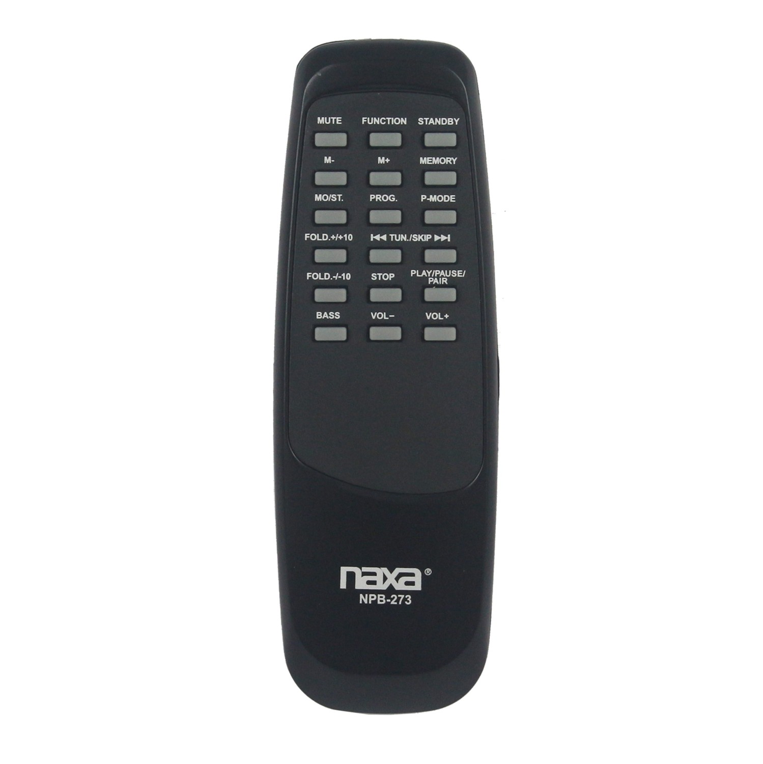 NAXA NPB-273 Portable Bluetooth® MP3/CD AM/FM Stereo Radio Cassette Player/Recorder with Subwoofer & USB Input