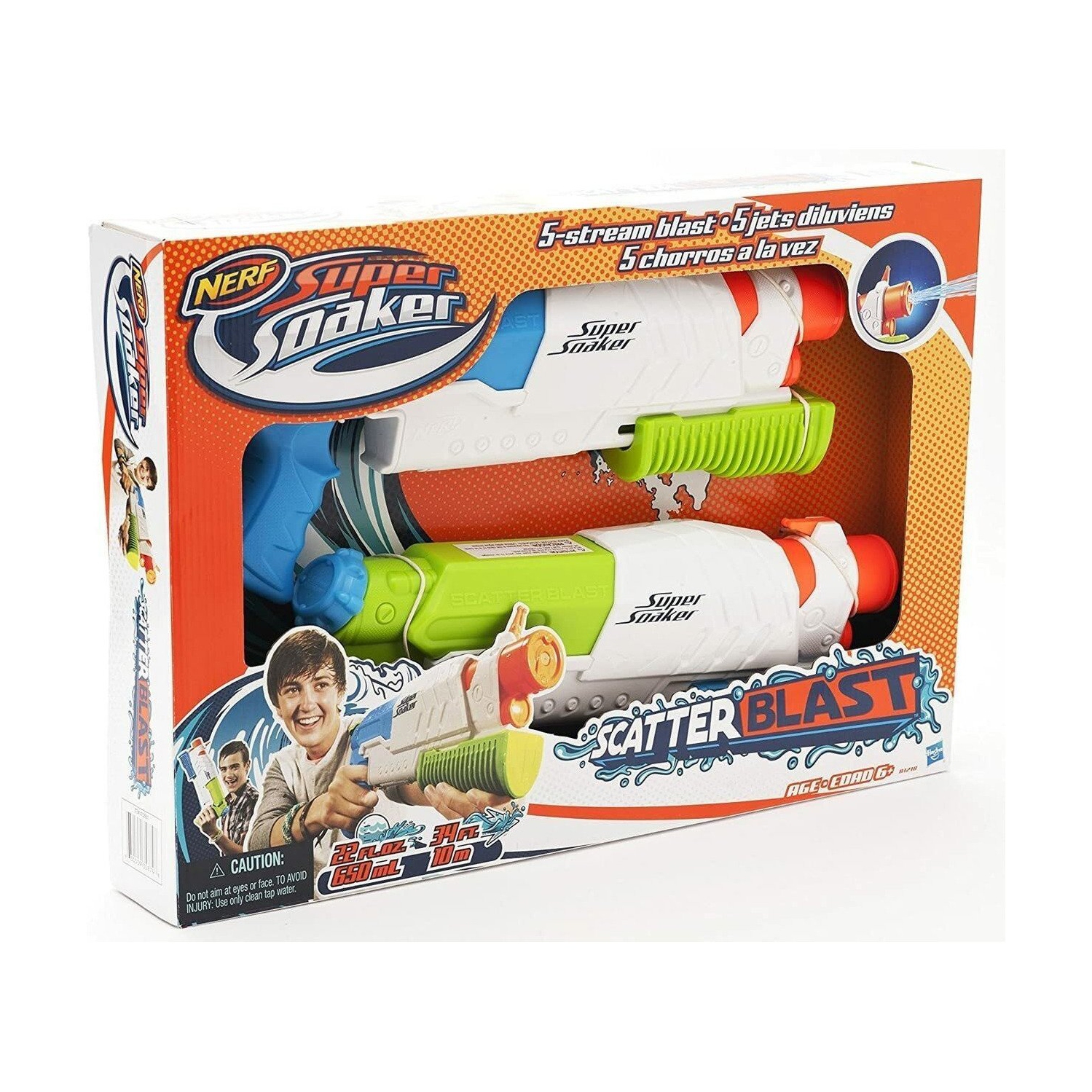 Nerf Super Soaker 5-Stream Scatter Blast (Pack of 2)