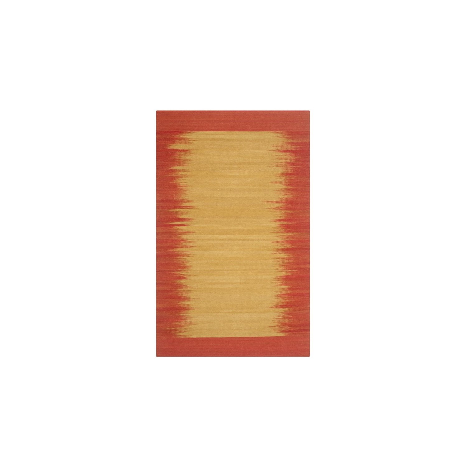 Safavieh Kilim 6' X 9' Hand Woven Flat Weave Wool Pile Rug in Rust