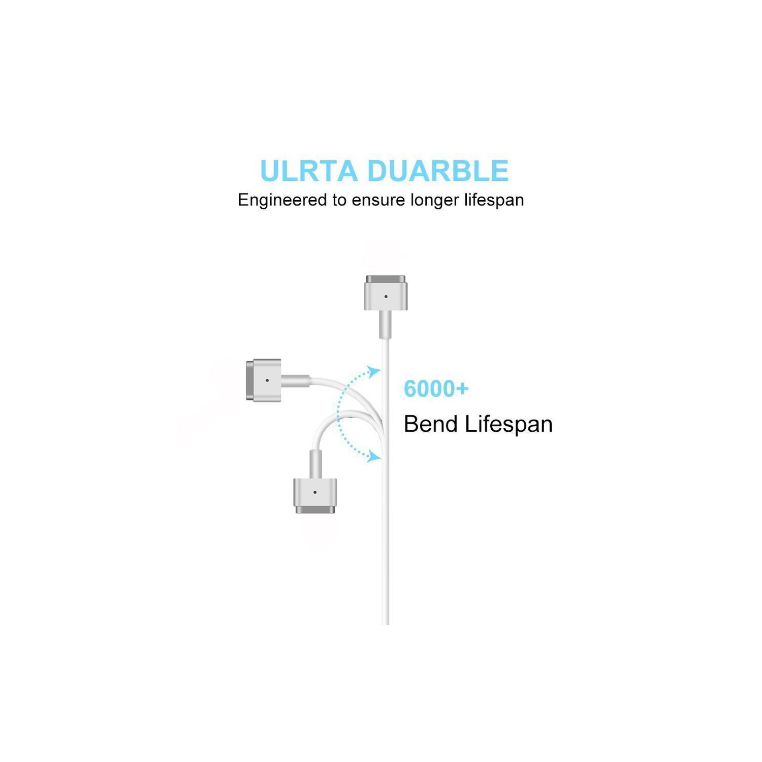 HYFAI Compatible Macbook Pro Charger 16.5V 3.65A 60W T-Tip Magsafe 2 Power Adapter for Apple MacBook Pro 13" 15" After 2012