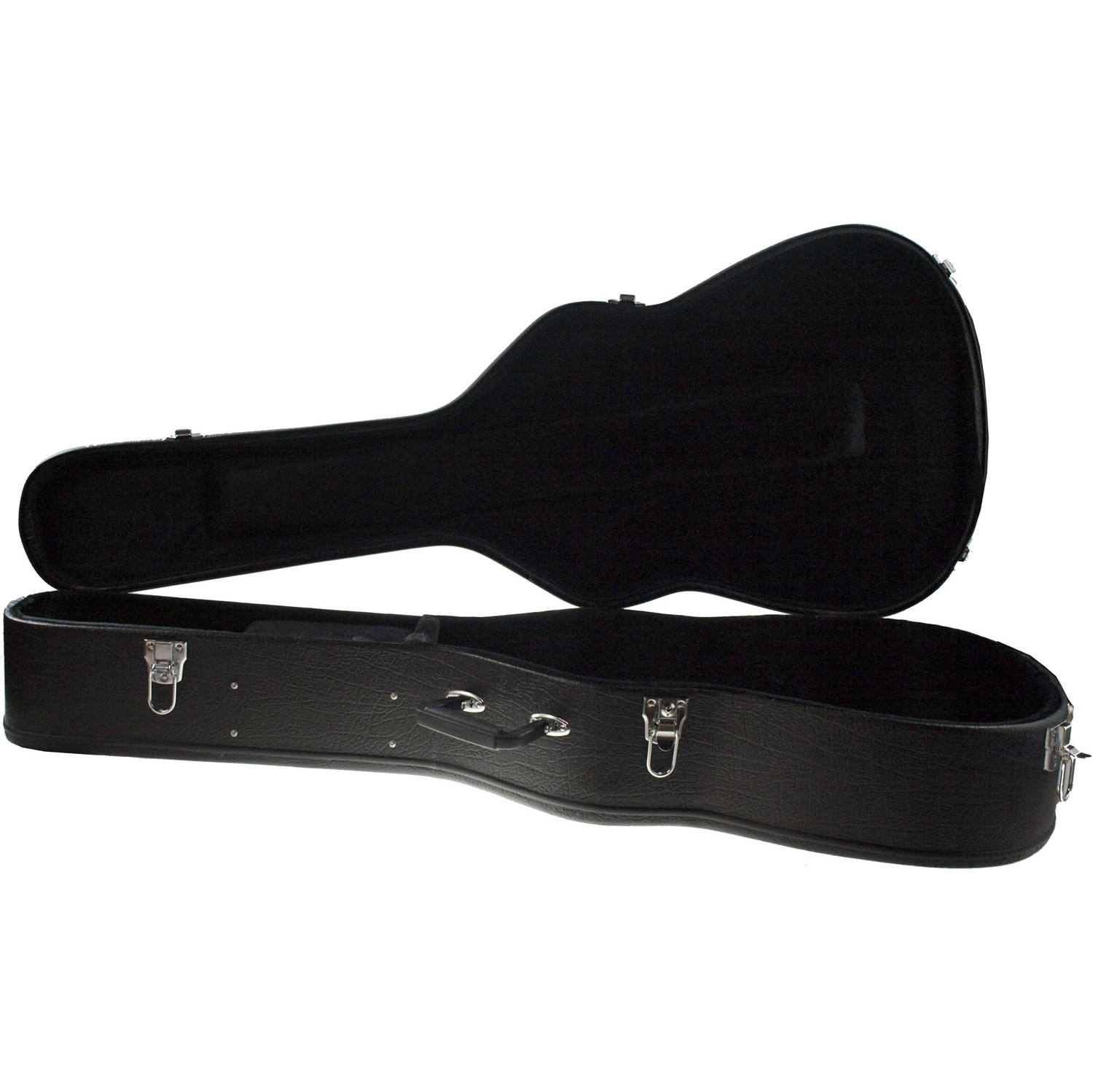 Solo Acoustic Dreadnought Hardshell Guitar Case, Black