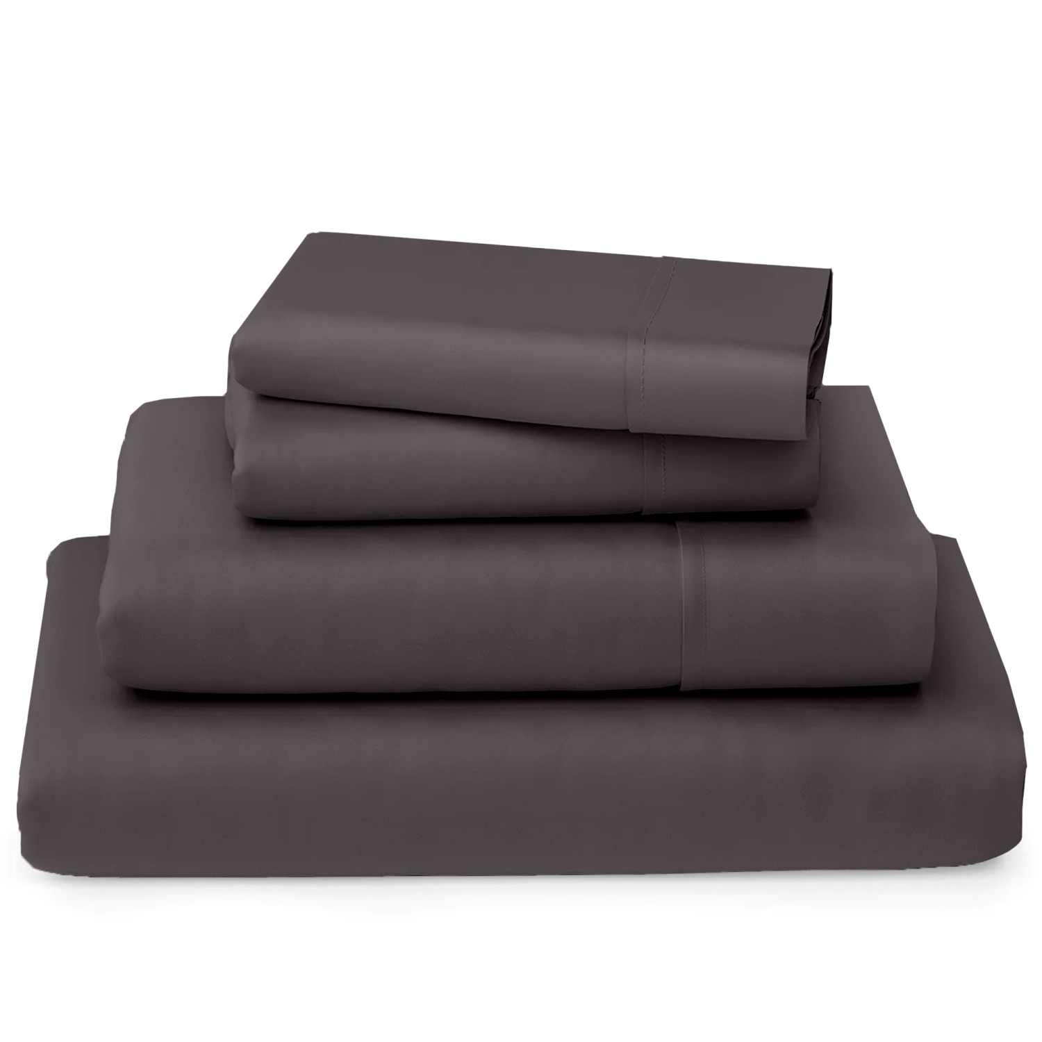 CONFORT ÉGYPTIEN – Ensemble de draps légers soyeux – Micro brossé – Passe profonde – Ensemble de 3 pièces