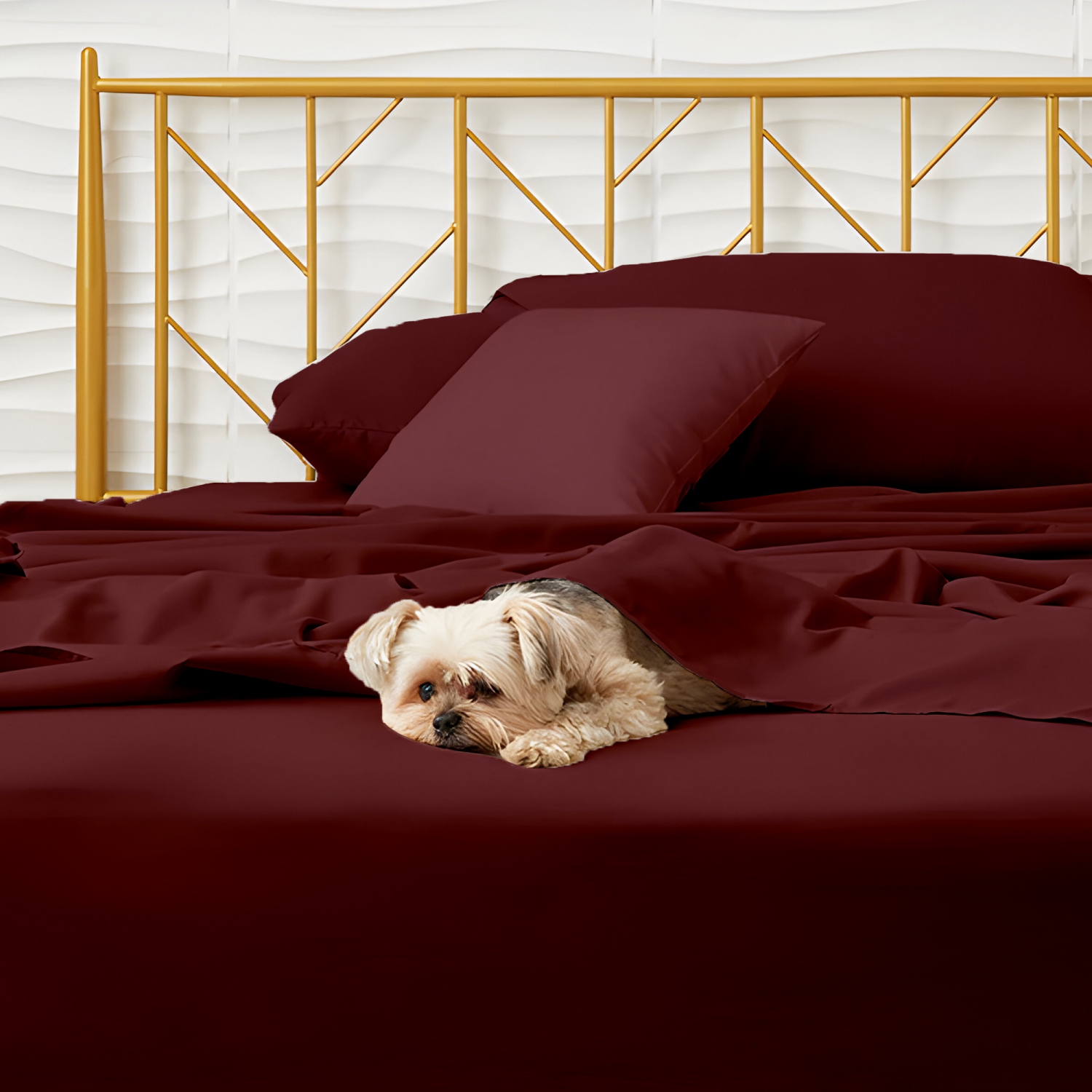 EGYPTIAN COMFORT - Silky Smooth Lightweight Bed Sheet Set - Brushed Micro - Deep Pocket - 4 Piece Set