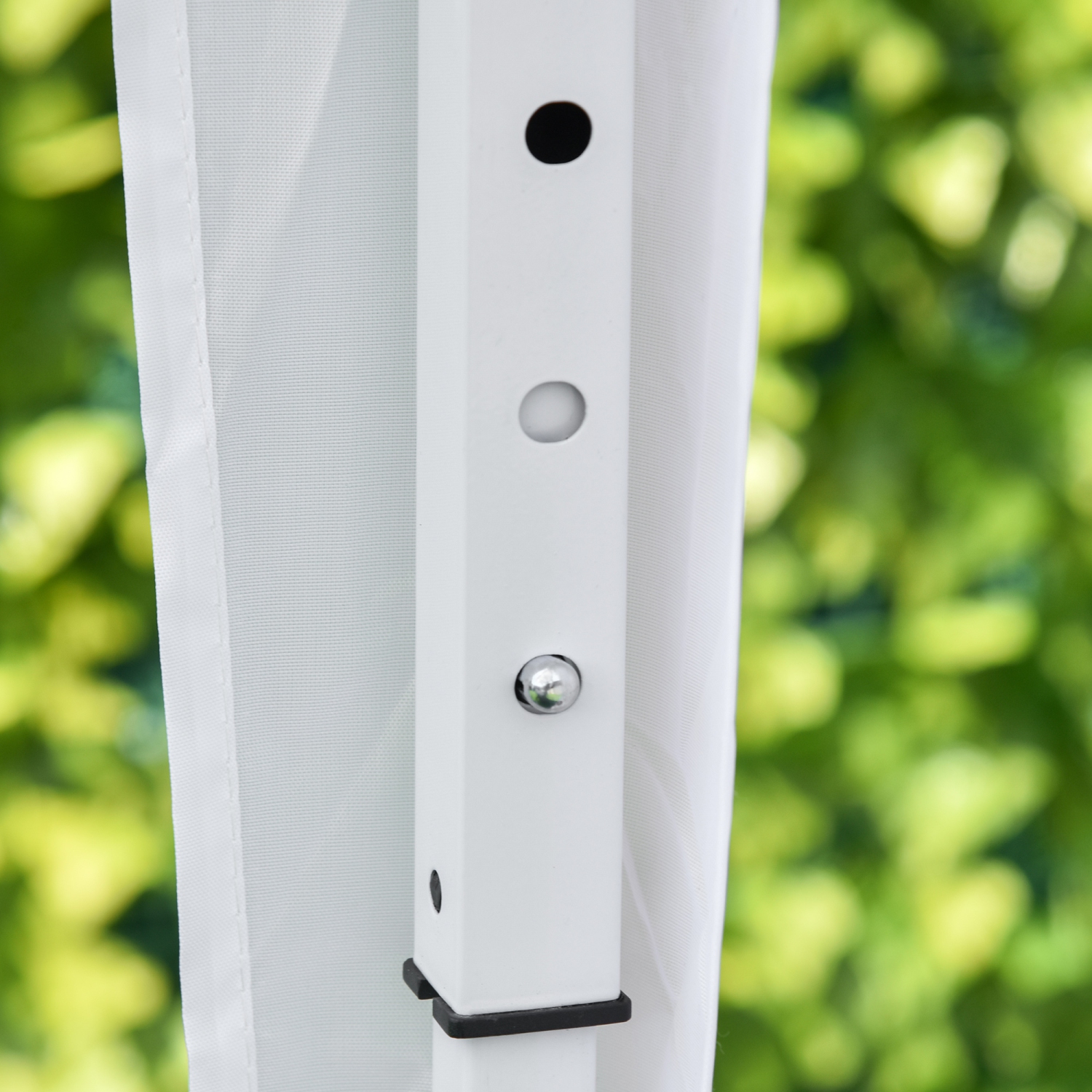 Tente à toit escamotable pour abri de jardin Outsunny, 6,6 x x6,6 pi avec parois latérales, abri instantané, avec sac de transport, pour l'extérieur,