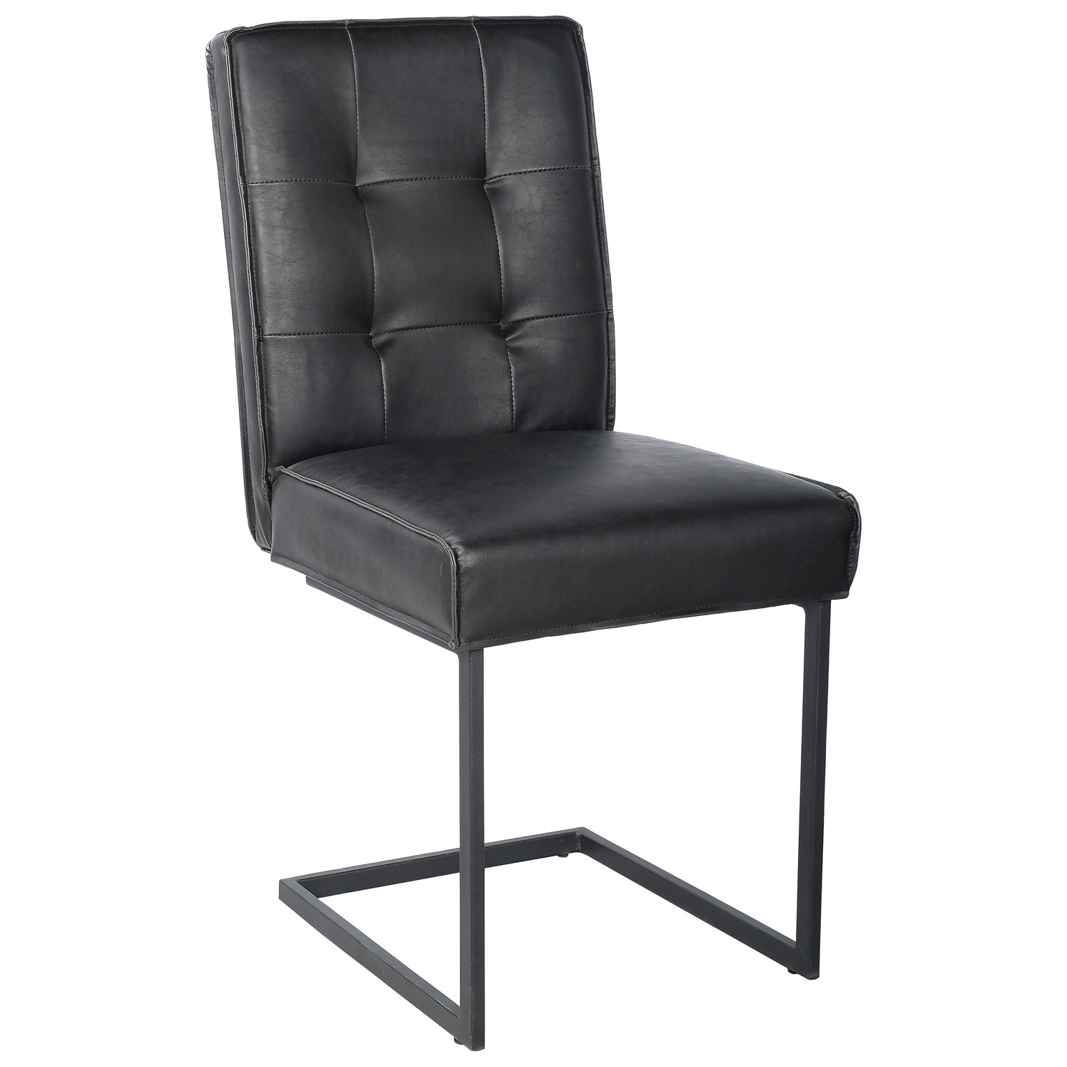 Hayden Contemporary Faux Leather Dining Chair Set Of 2 Black Hayden Contemporary Faux Leather Dining Chair Set Of 2 Black Chairs Best Canada