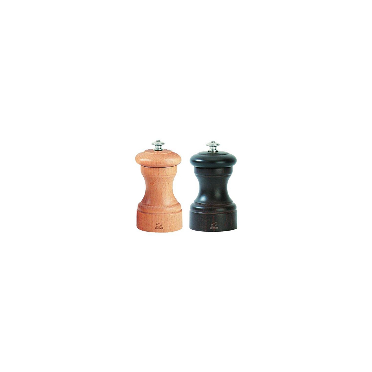Peugeot - Bistro Pepper Mill And Salt Mill Set 4 Inch (Chocolate And Natural)