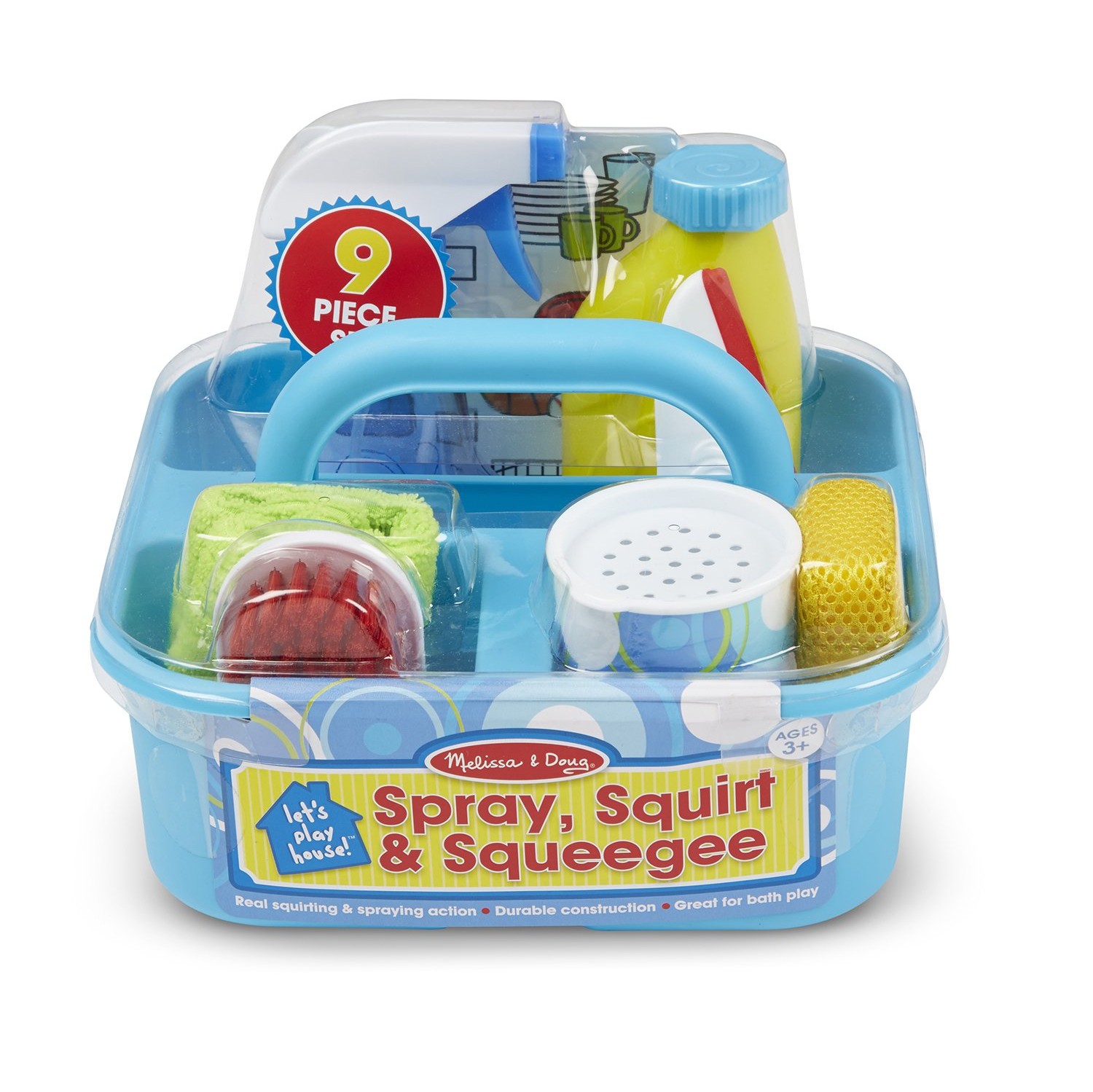 Melissa & Doug Spray - Squirt & Squeegee Play Set - Pretend Play Cleaning Set