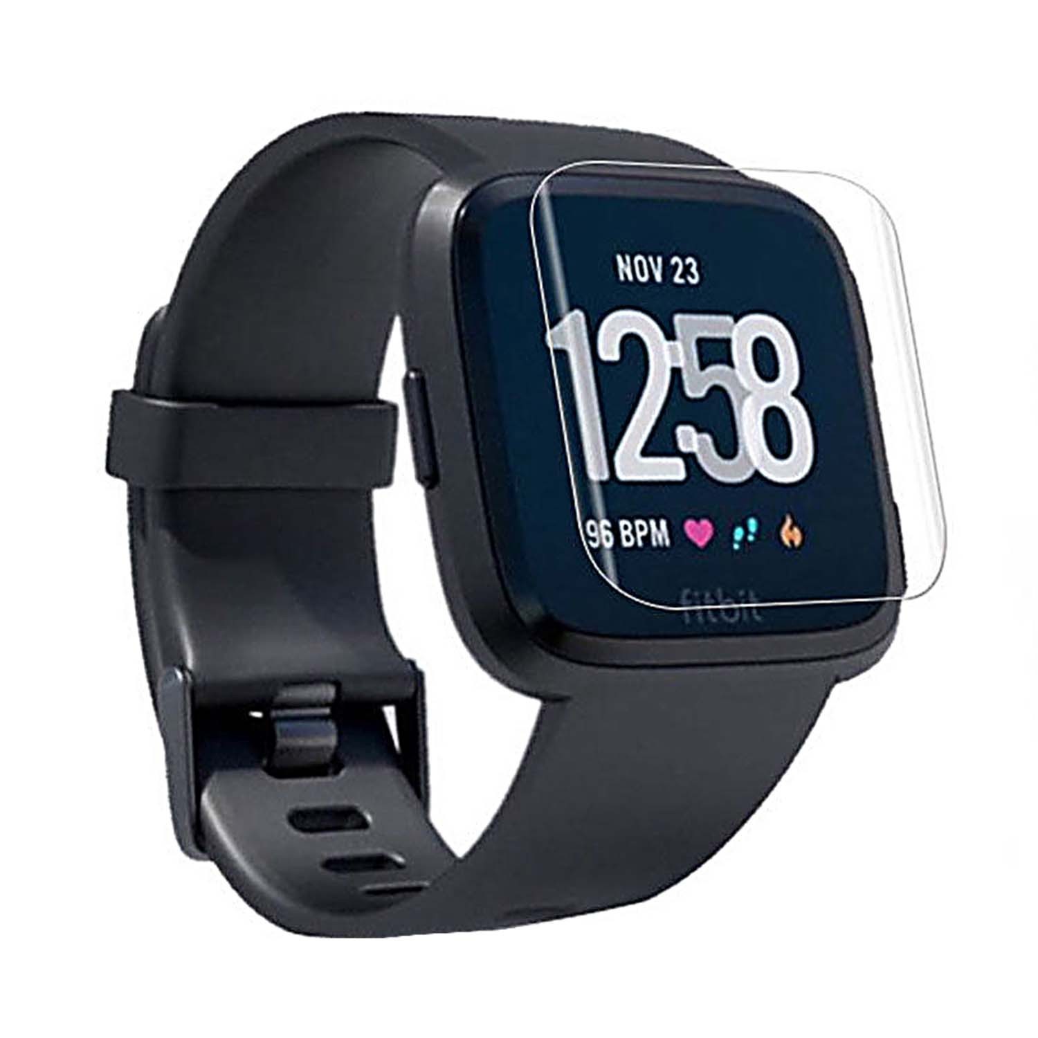 StrapsCo Fitbit Versa Smartwatch Soft TPU explosion Preuve plein écran Film Guard
