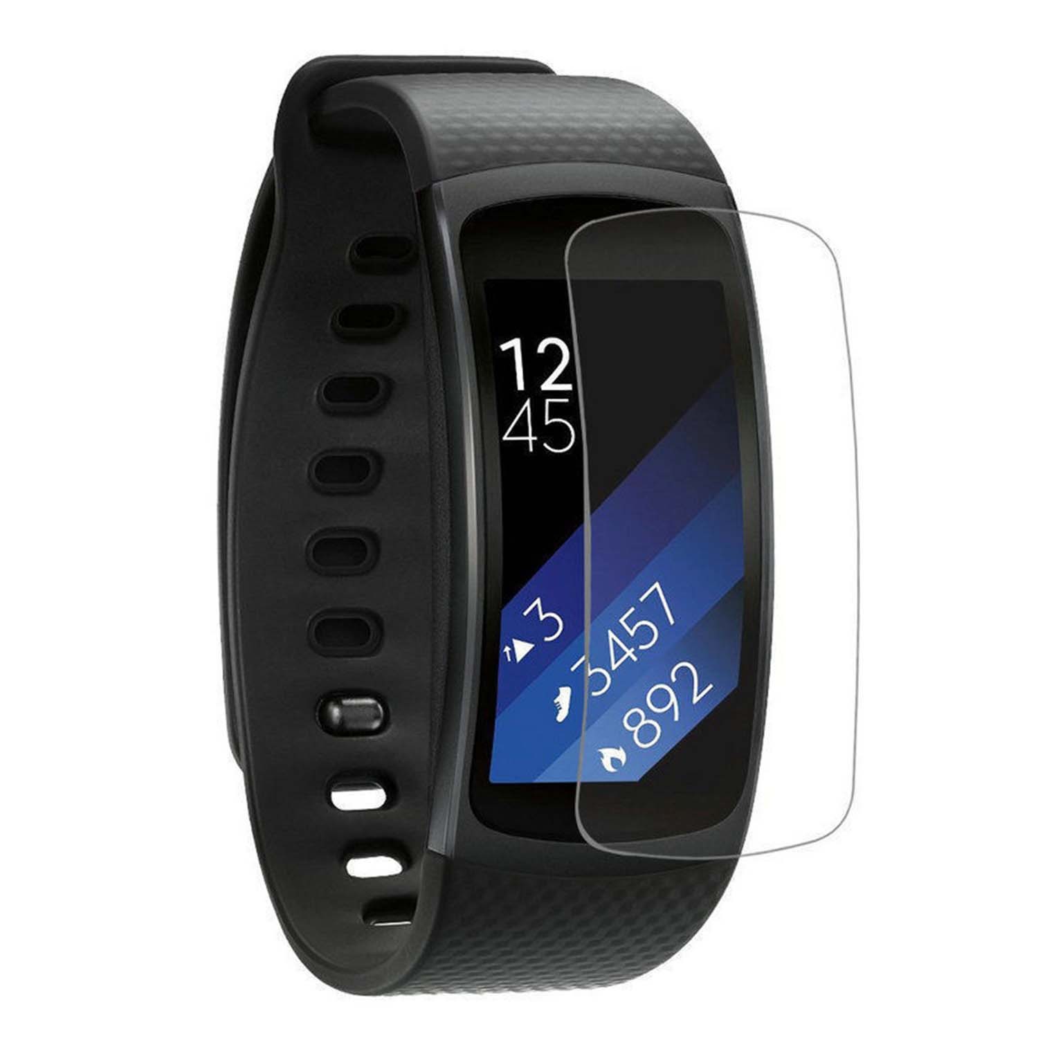 StrapsCo Samsung Gear Fit 2 Soft TPU full Smartwatch Screen Film Guard