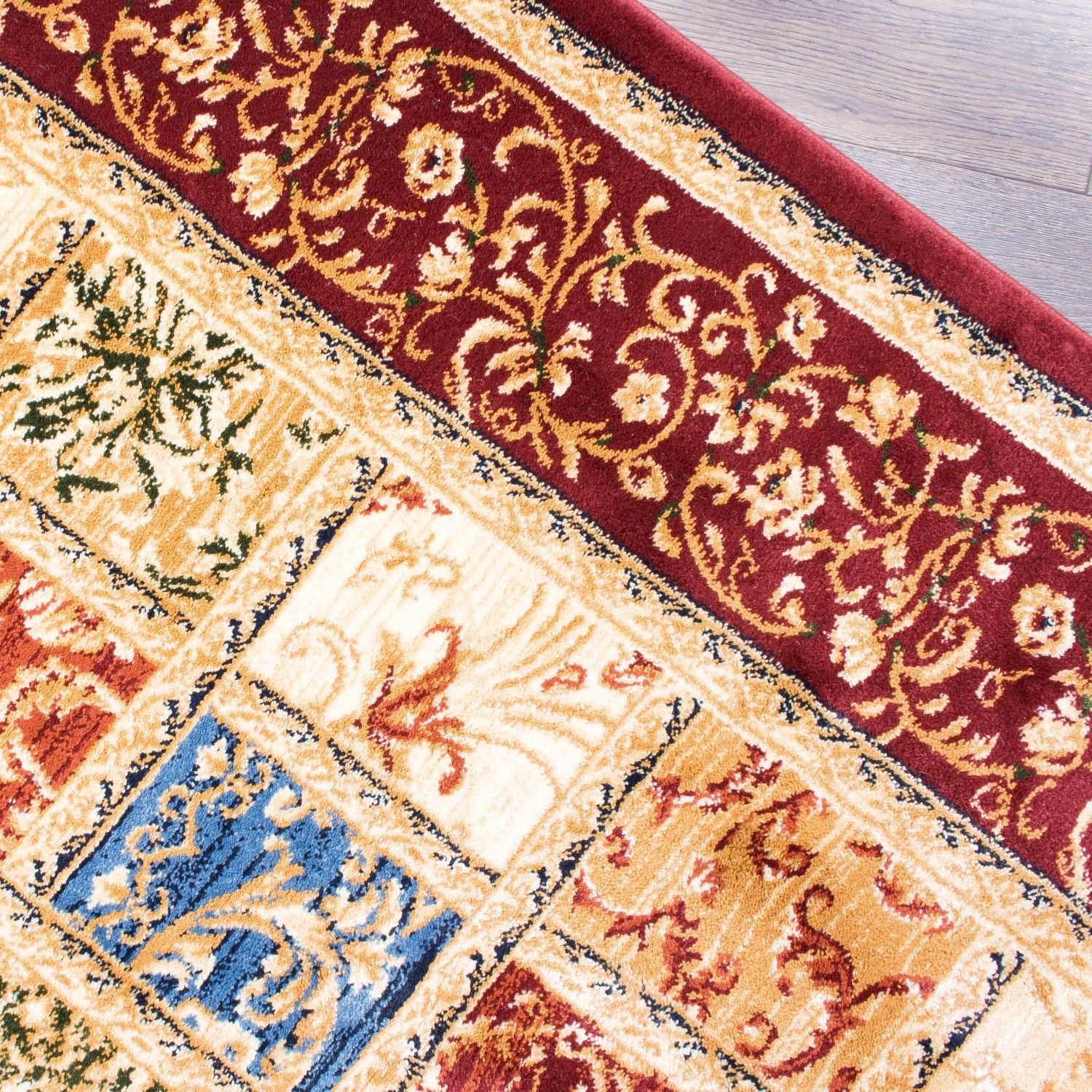 AG Home Kerman Fantasy 3'11" x 5'7" Area Rug - Red