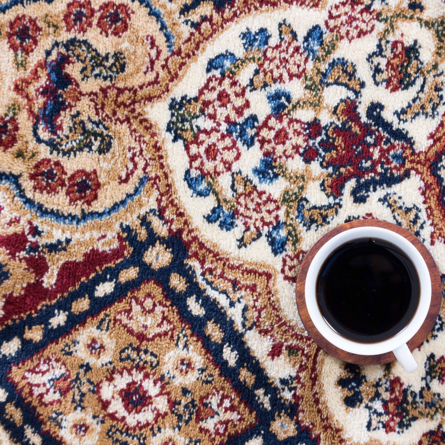 AG Home Kerman Mosaic 3'11" x 5'7" Area Rug - Navy