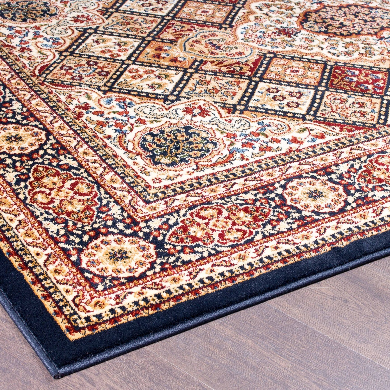 AG Home Kerman Mosaic 3'11" x 5'7" Area Rug - Navy