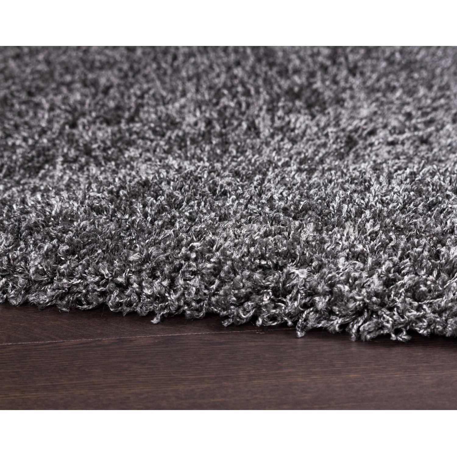 AG Home Victoria 2'7" x 4'11" Shag Area Rug - Charcoal