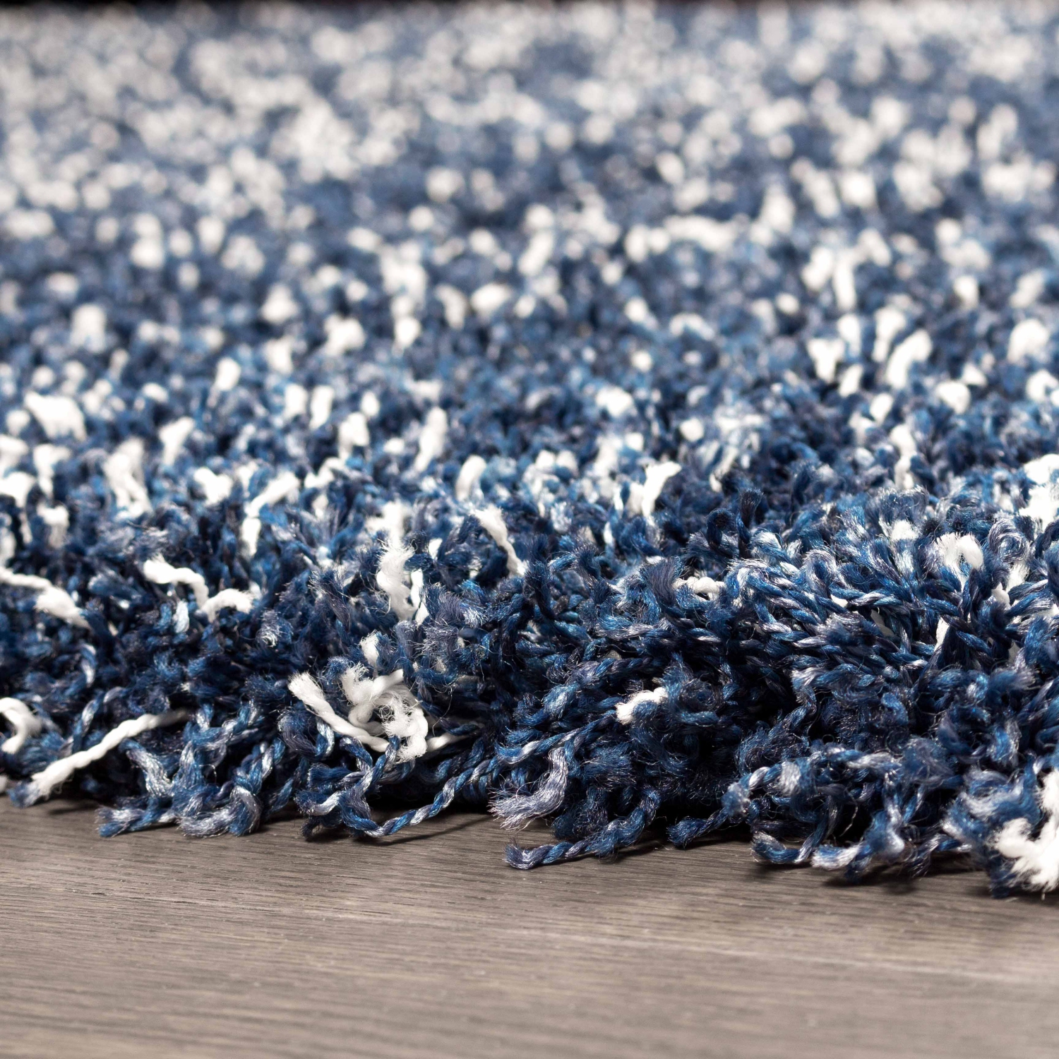 AG Home Victoria 2'7" x 4'9" Shag Area Rug - Navy