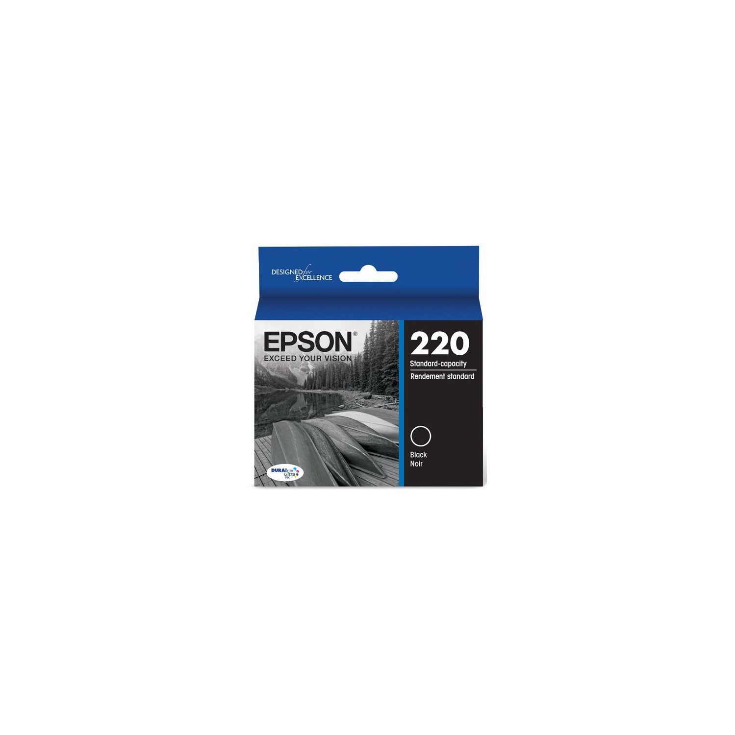 Epson – Cartouche d’encre à capacité standard 220 DURABrite Ultra, noir