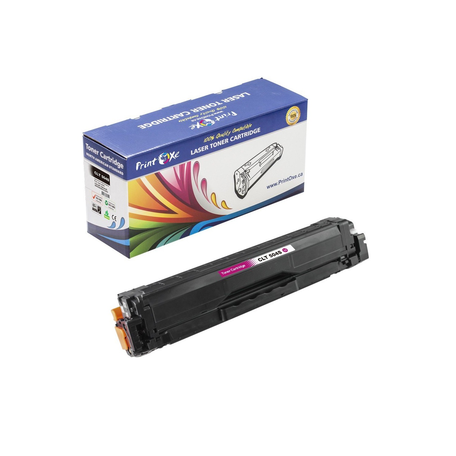 PrintOxe™ Compatible Magenta Toner for CLT-504S High Yield M504S/CLT504S/CLP415 for Samsung Printer Models: CLP-415, CLP-415N,