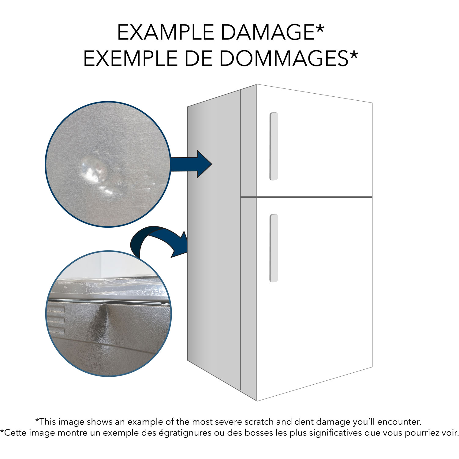 18,2 pi³ 30 po de Whirlpool pour Réfrigérateur à congélateur supérieur - Blanc - BO - Endommagé