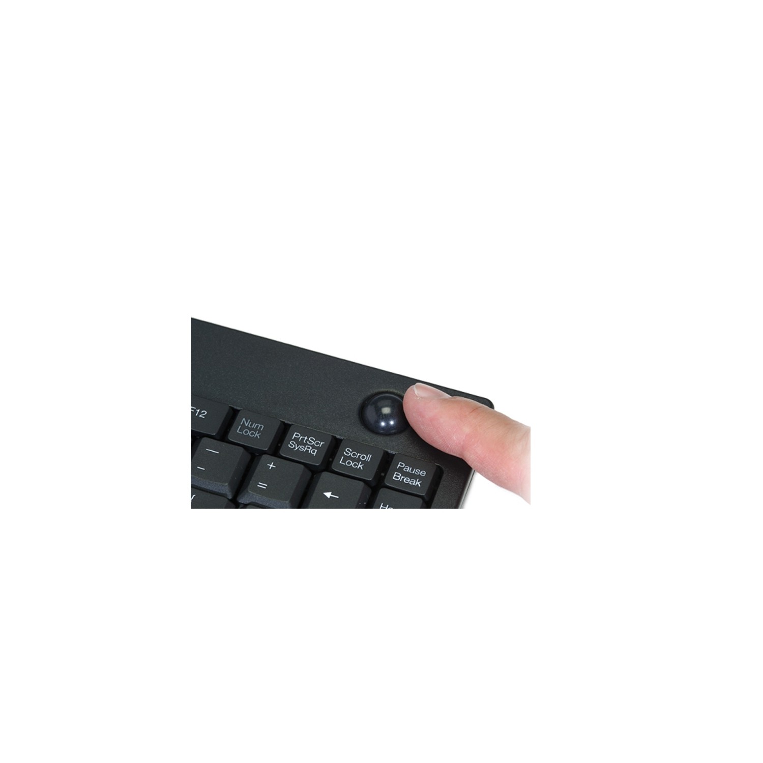 Adesso Wireless Mini Keyboard with Trackball -