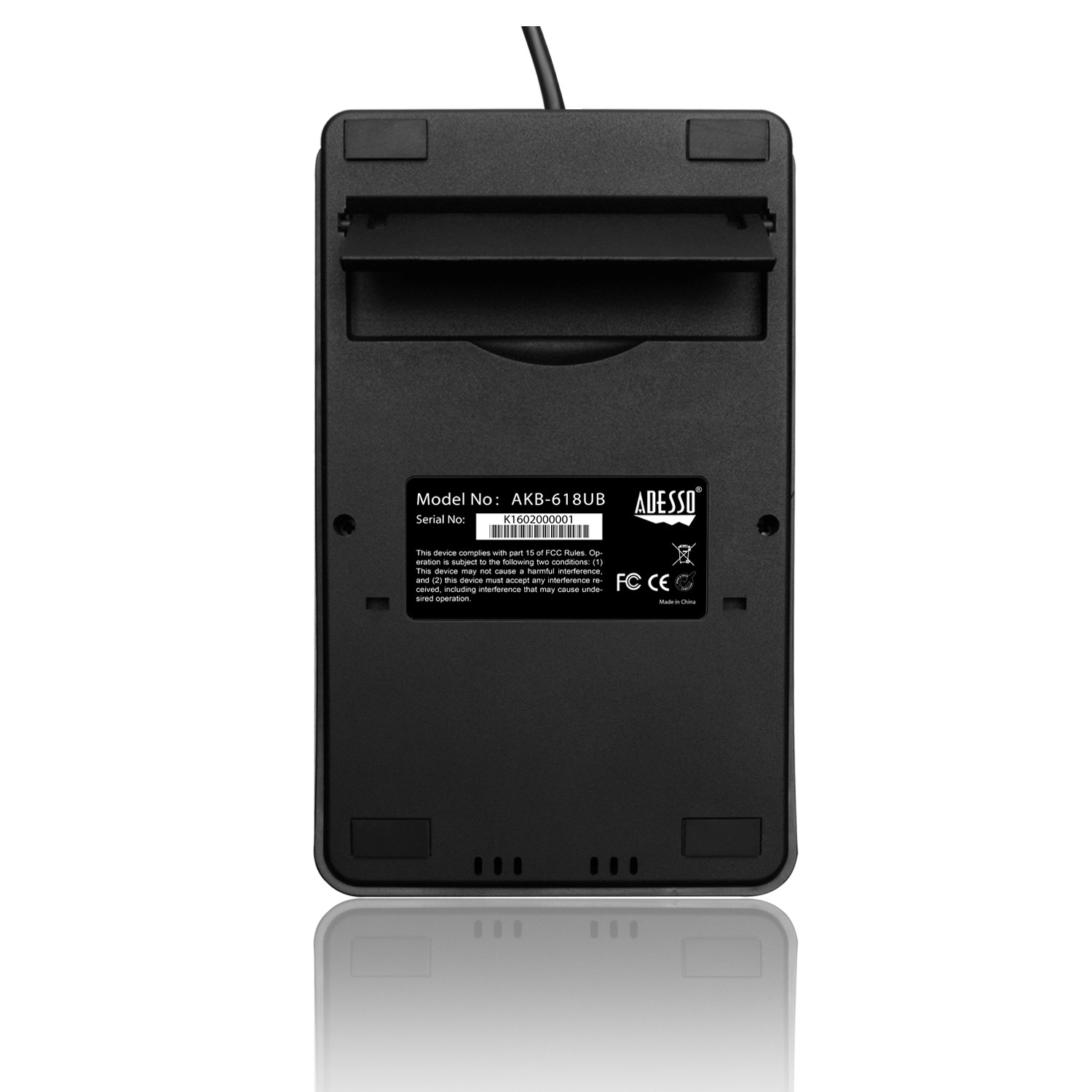 Adesso Wired Ergonomic Waterproof Keyboard -