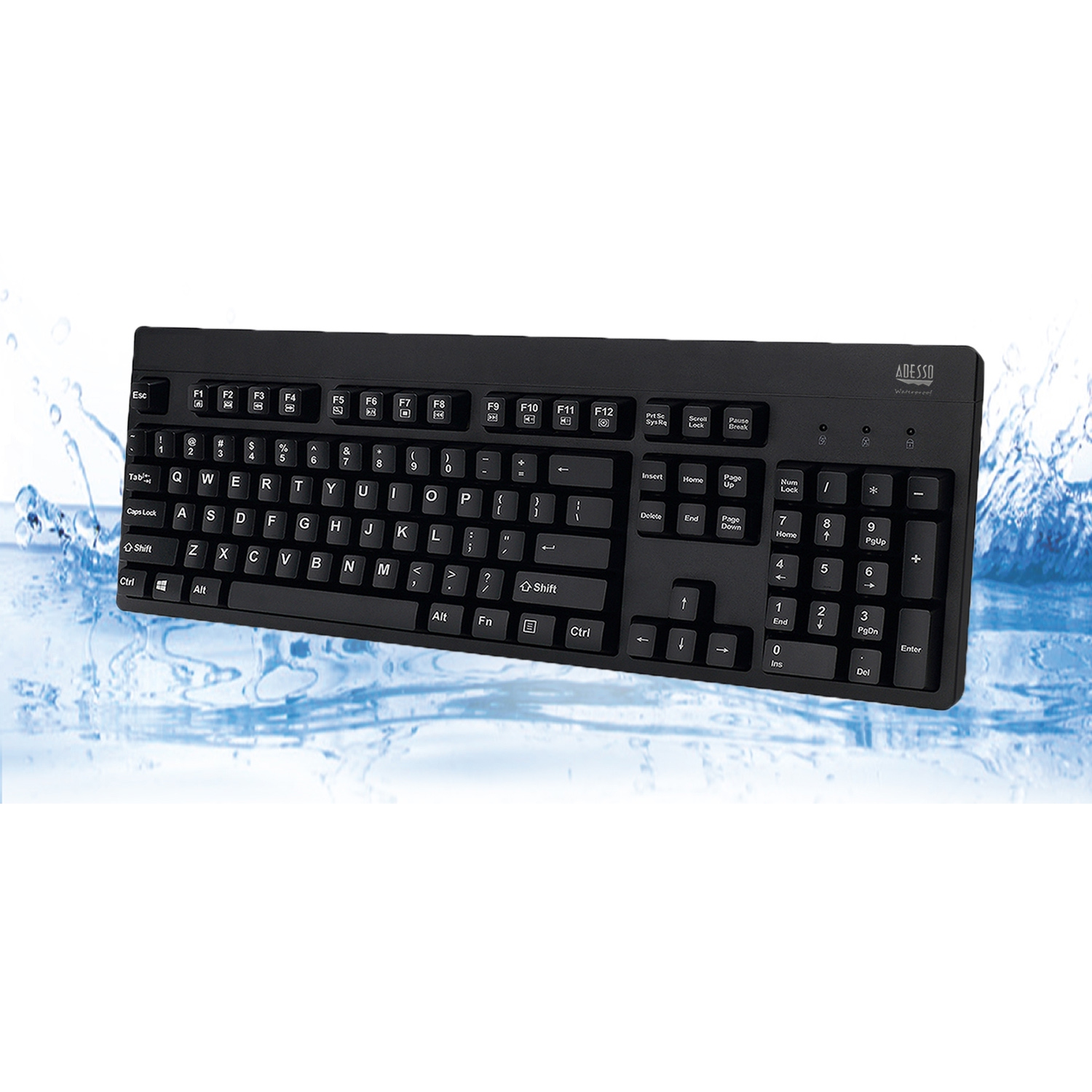 Adesso Wired Waterproof Keyboard -