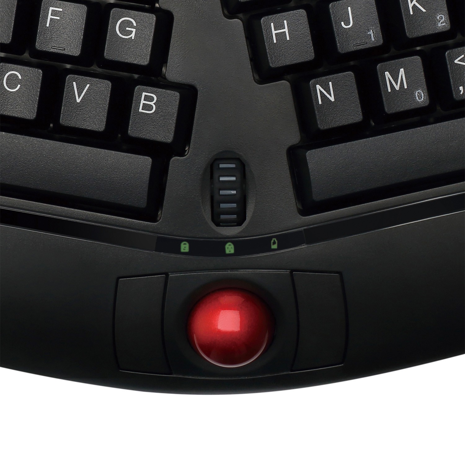 Clavier ergonomique sans fil Tru-Form Media 3150 d’Adesso avec boule de commande