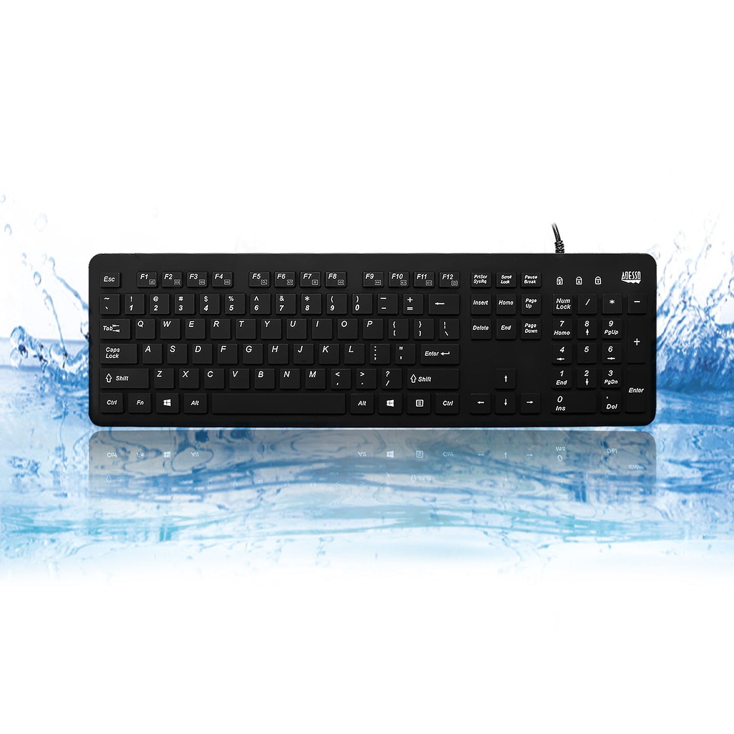 Adesso Wired Waterproof Keyboard -