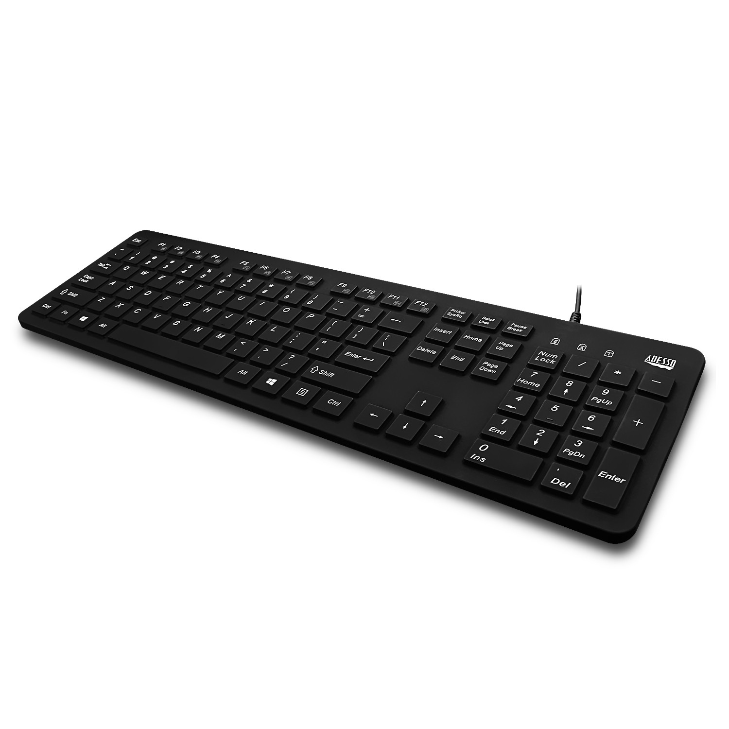 Adesso Wired Waterproof Keyboard -
