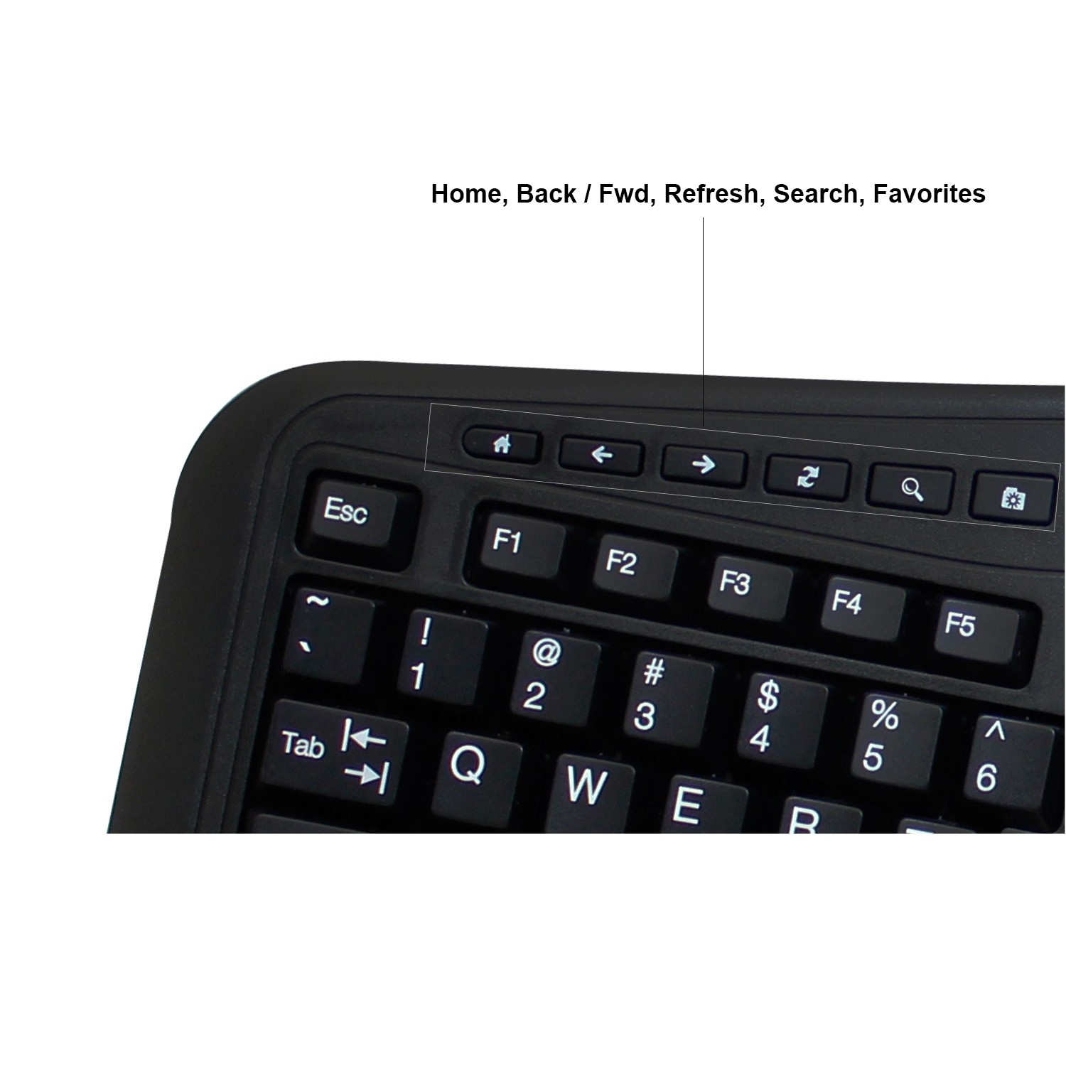 Clavier ergonomique Bluetooth avec pavé tactile intégré d’Adesso