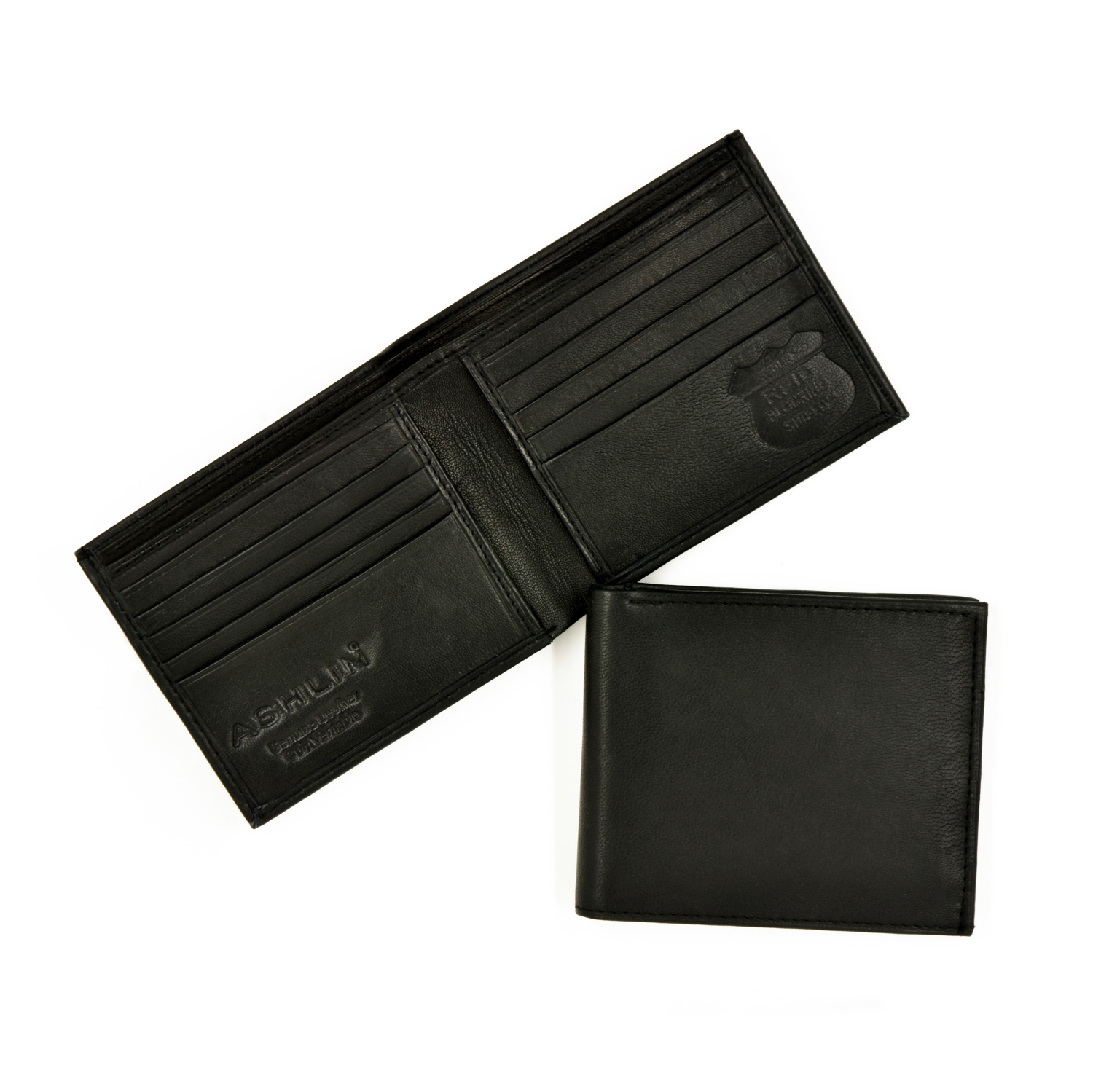 Ashlin® DESIGNER | BERNARD RFID Bifold wallet 10 card pockets