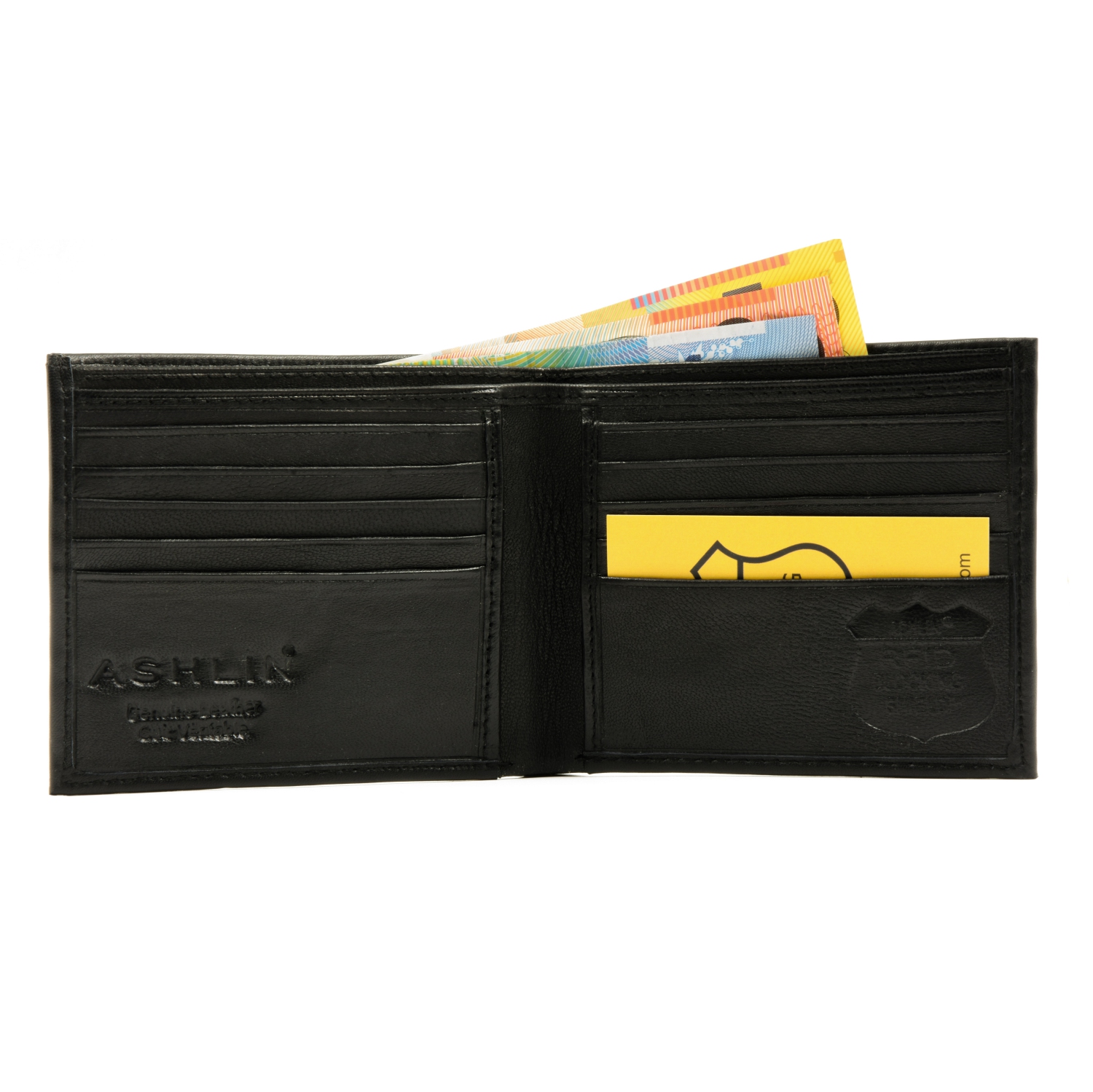 Ashlin® DESIGNER | BERNARD RFID Bifold wallet 10 card pockets