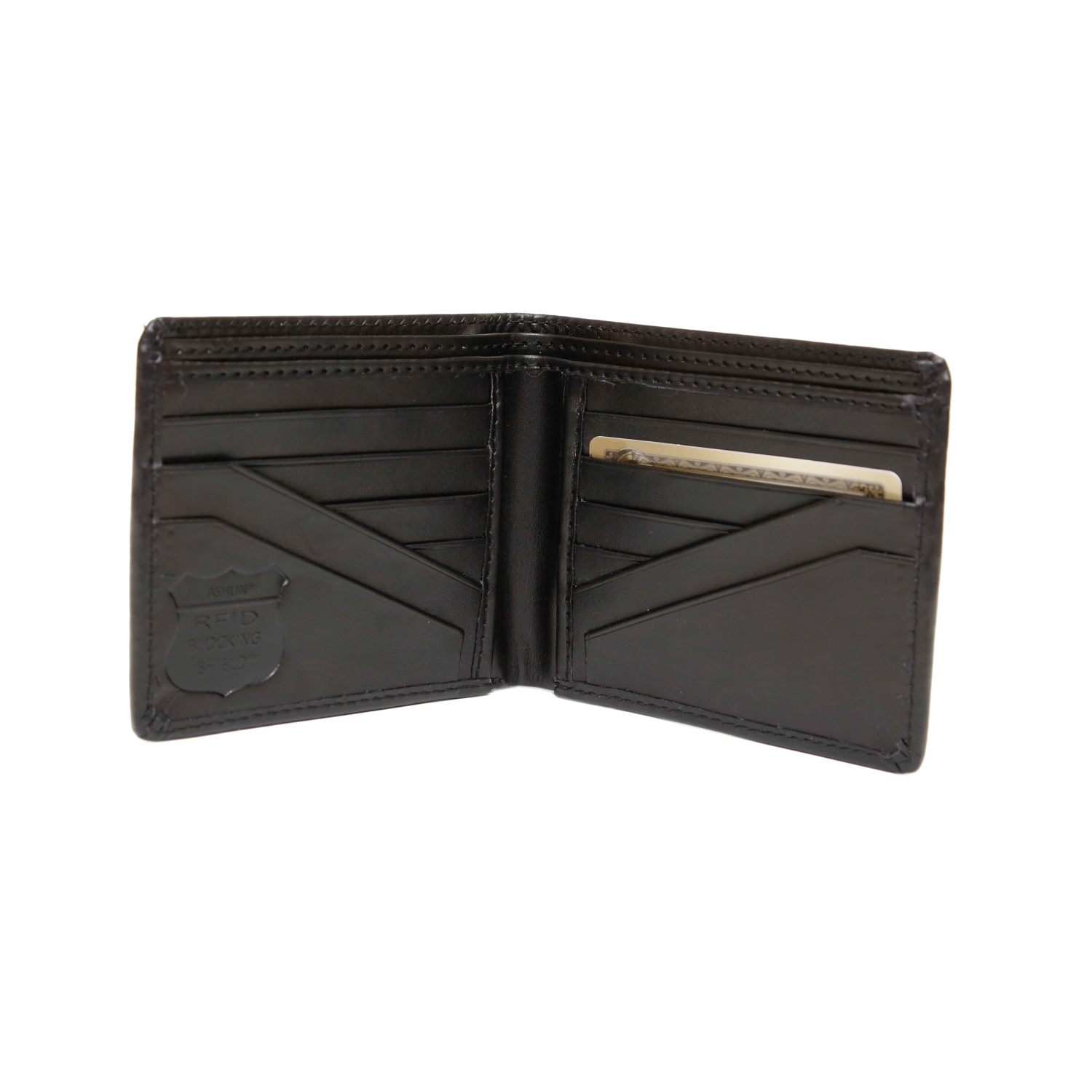 Ashlin® DESIGNER | BARRON RFID Blocking Mens Wallet with Angled Pockets