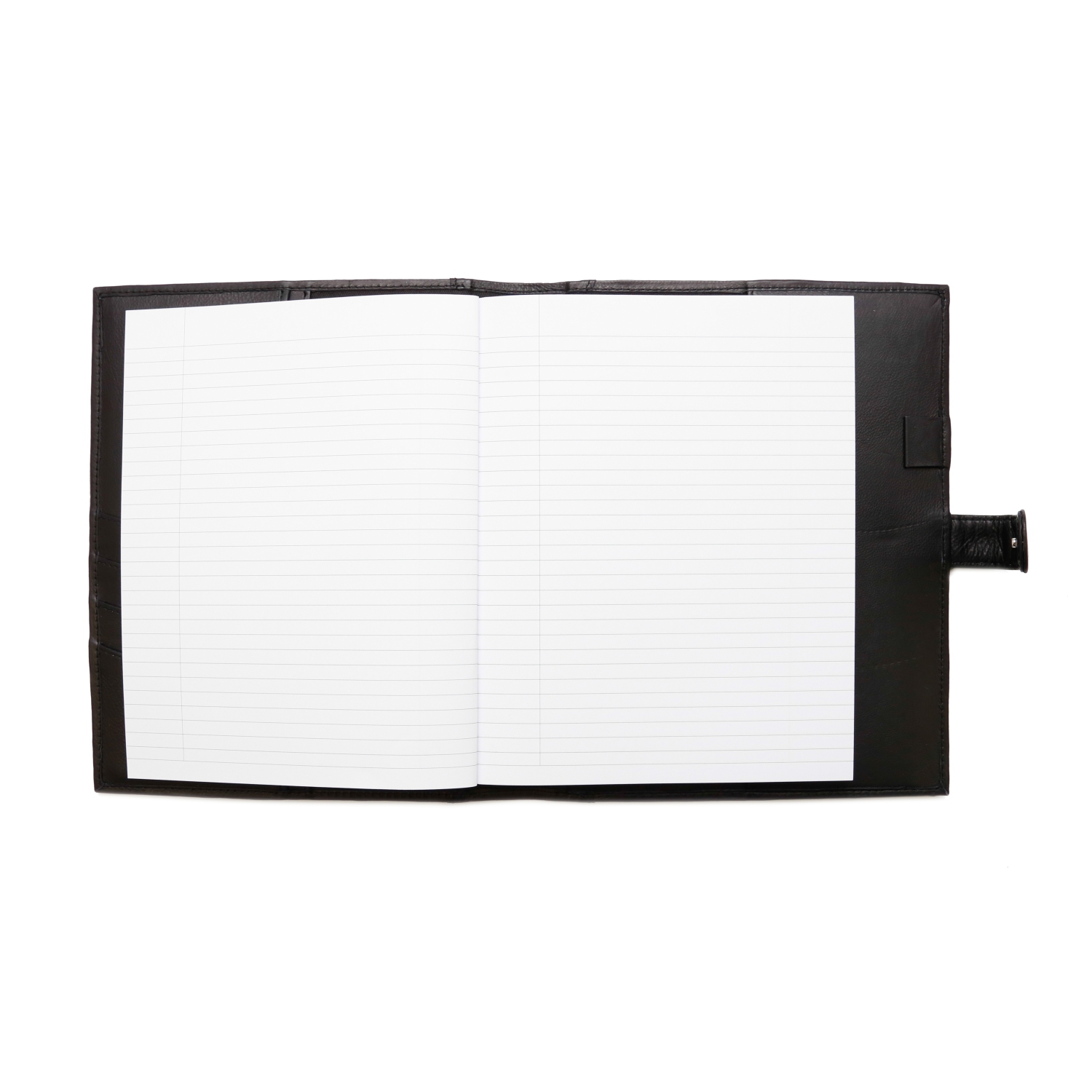 Ashlin® DESIGNER | HOUGH Refillable Journal with book card pockets strap