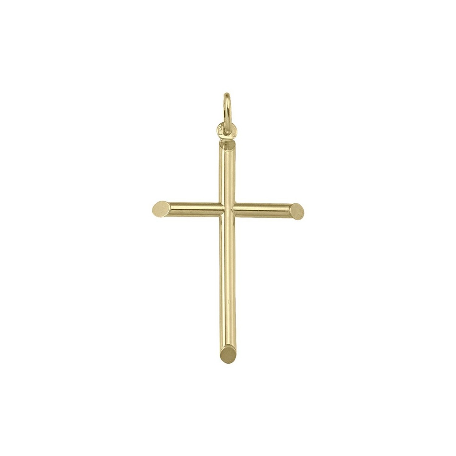 10K Yellow Gold Religious Classic Italian Cross