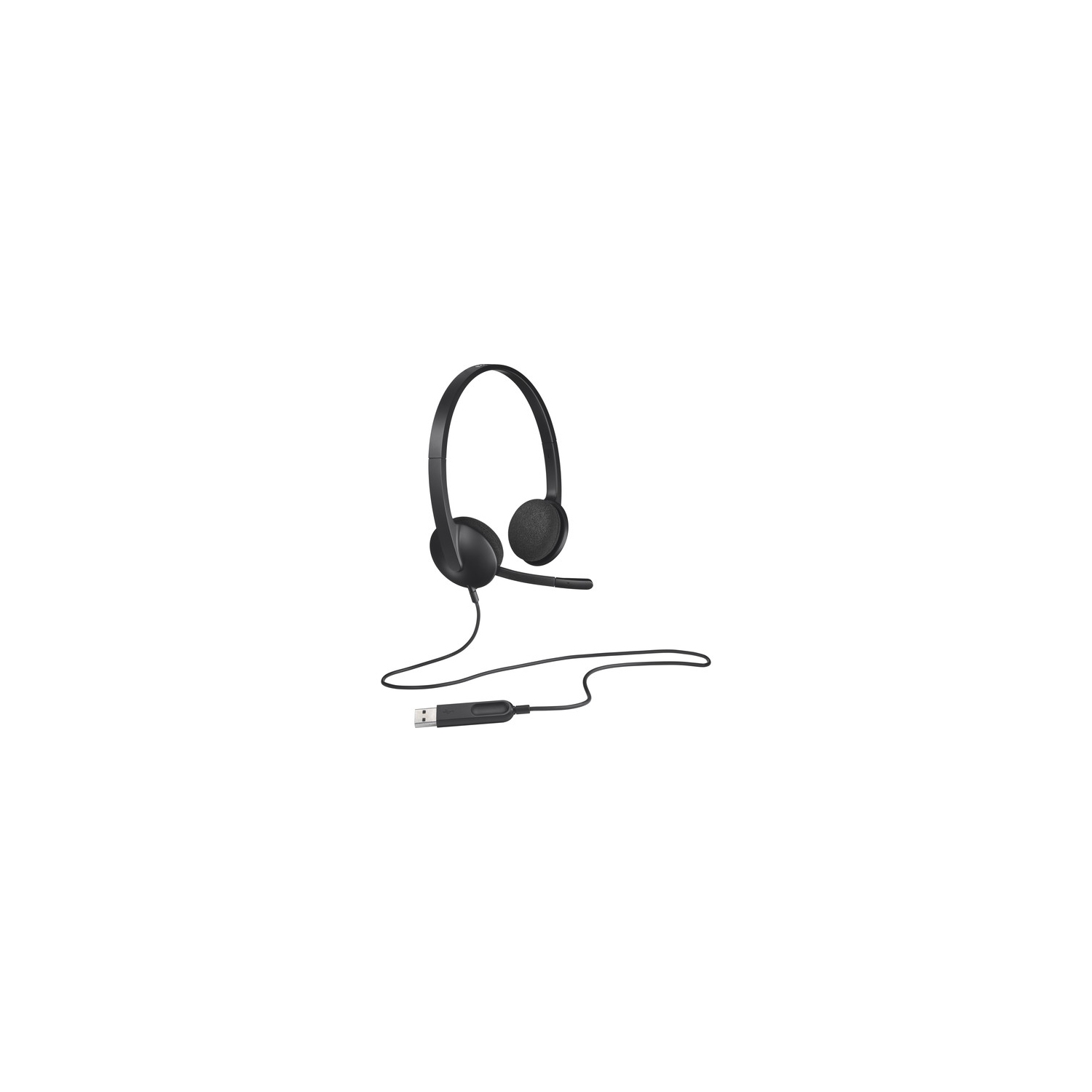Logitech H340 On-Ear USB Headset with Noise Cancelling and Optimal Comfort