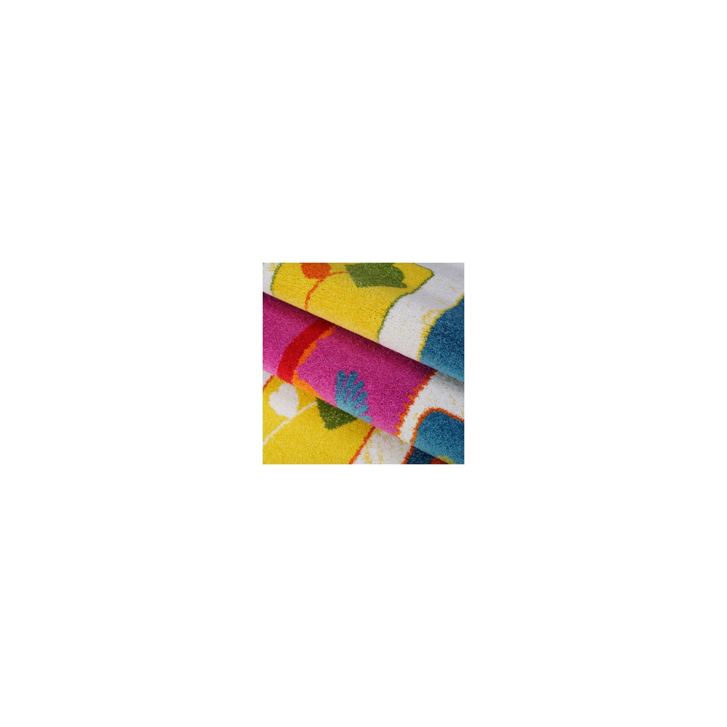 Adole – Tapis pour enfants, thème nature, crème, 4 x 6 pi