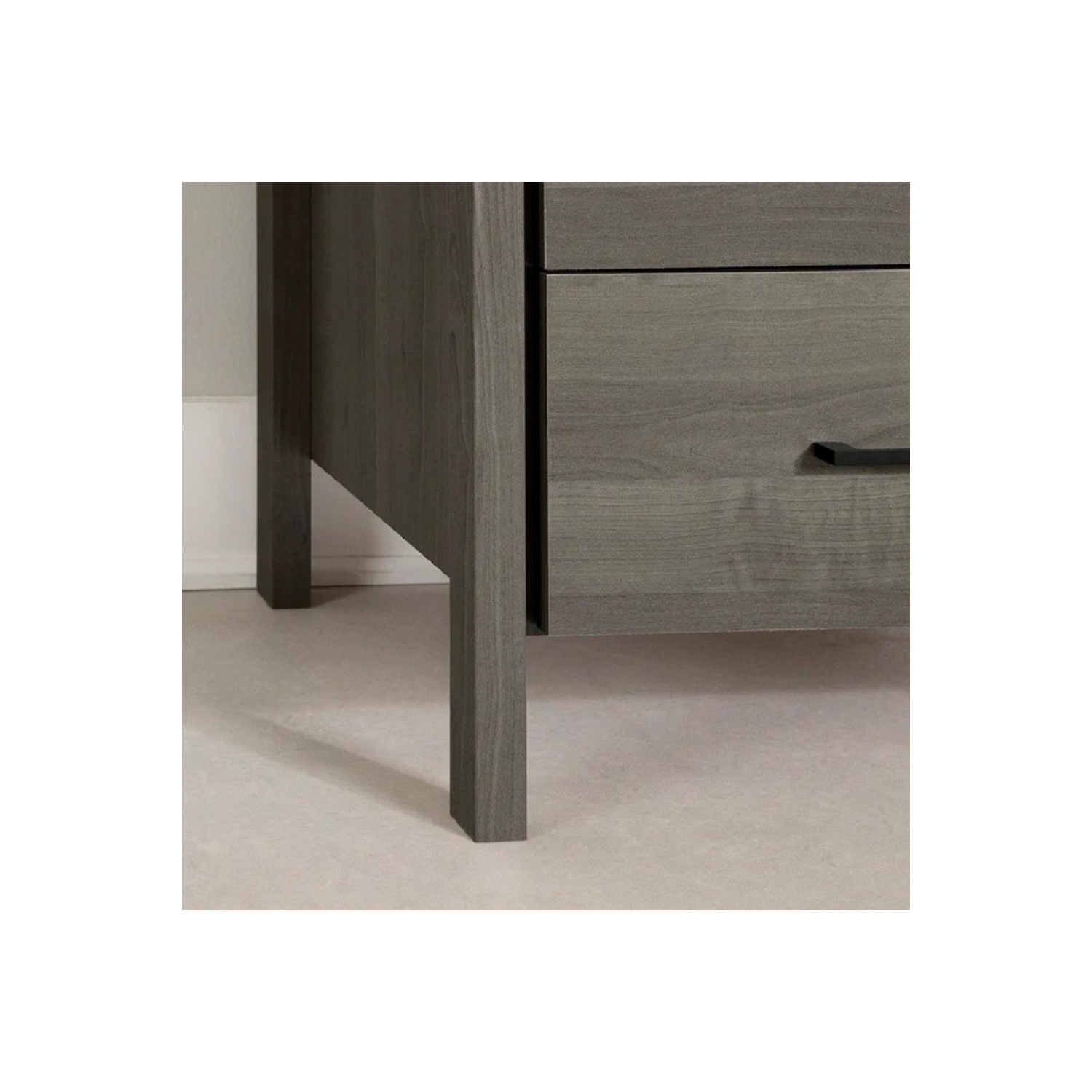 South Shore Gravity 2-Drawer Nightstand, Gray Maple
