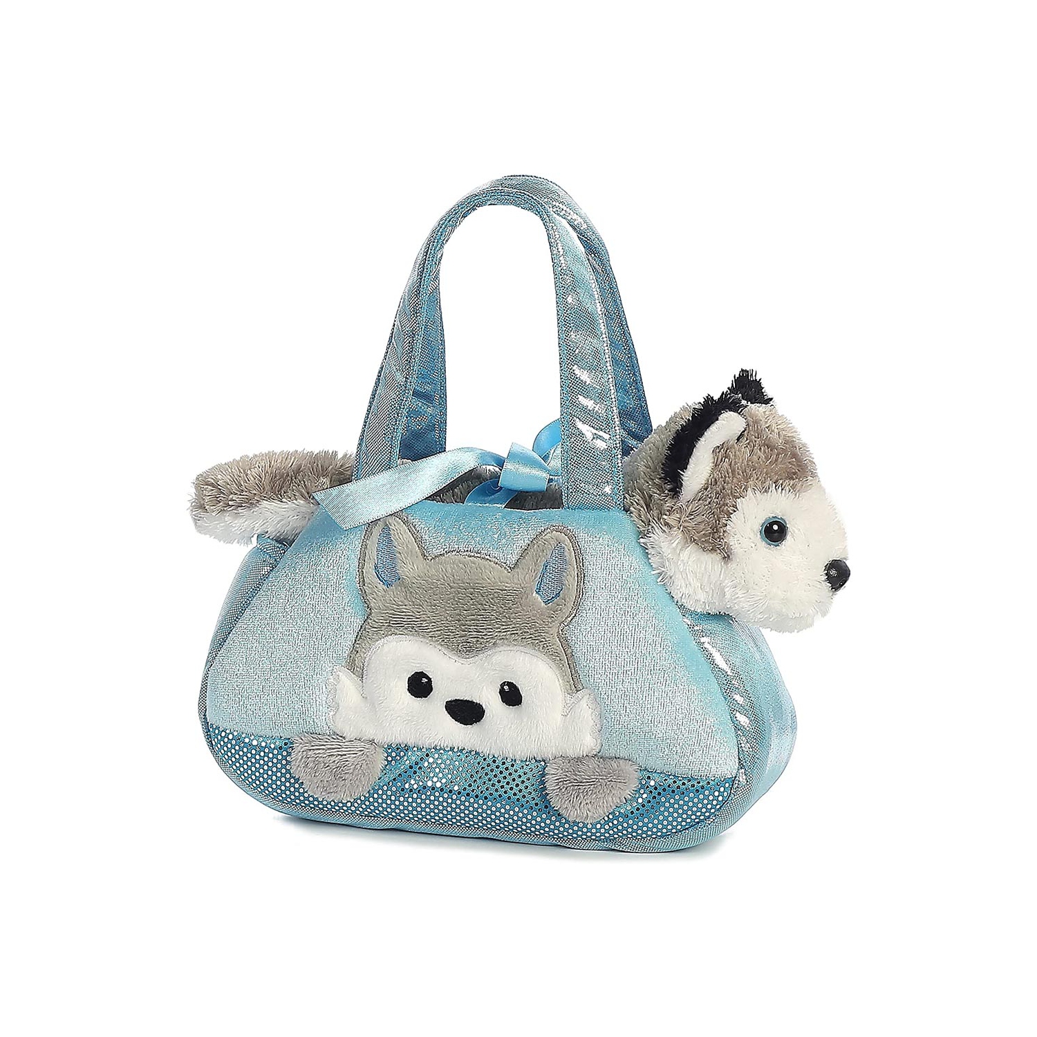 Aurora World Fancy Pals Pet Carrier, Peek-A-Boo Husky