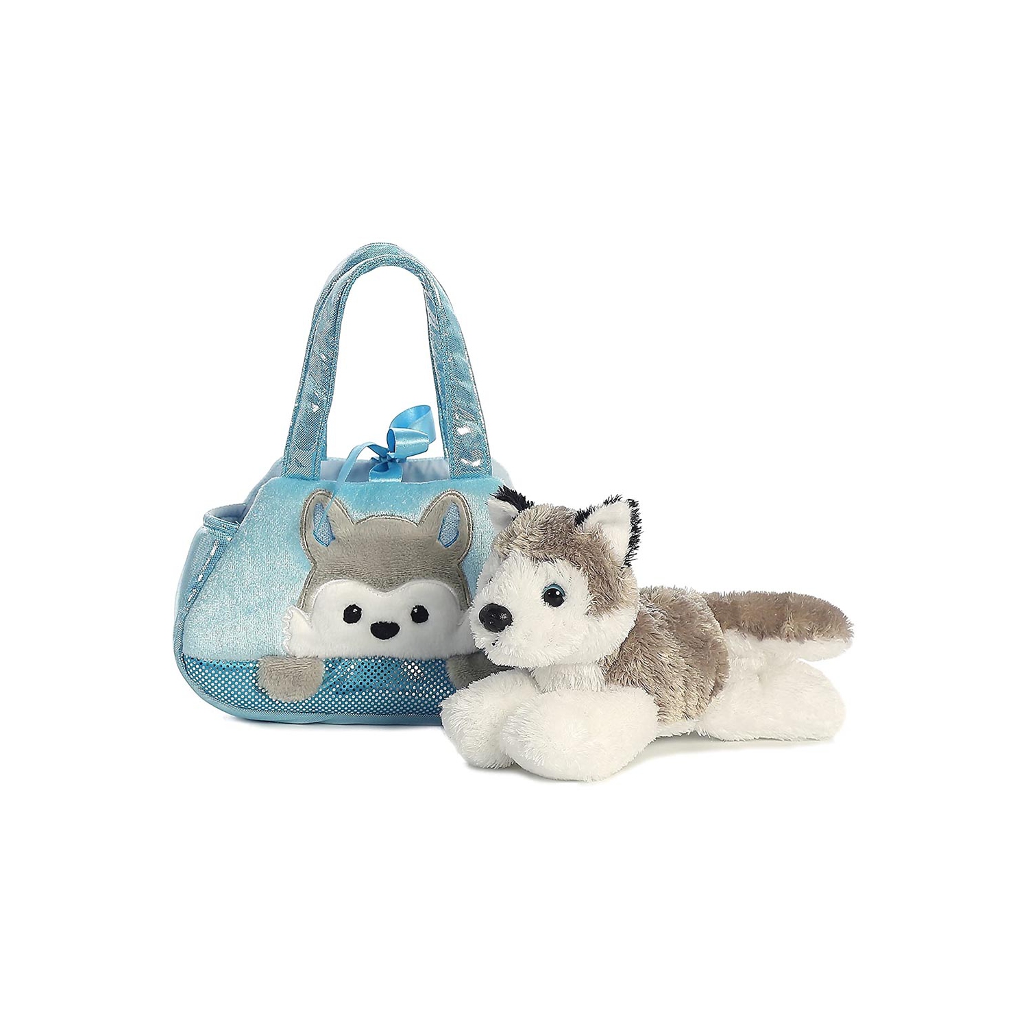Aurora World Fancy Pals Pet Carrier, Peek-A-Boo Husky