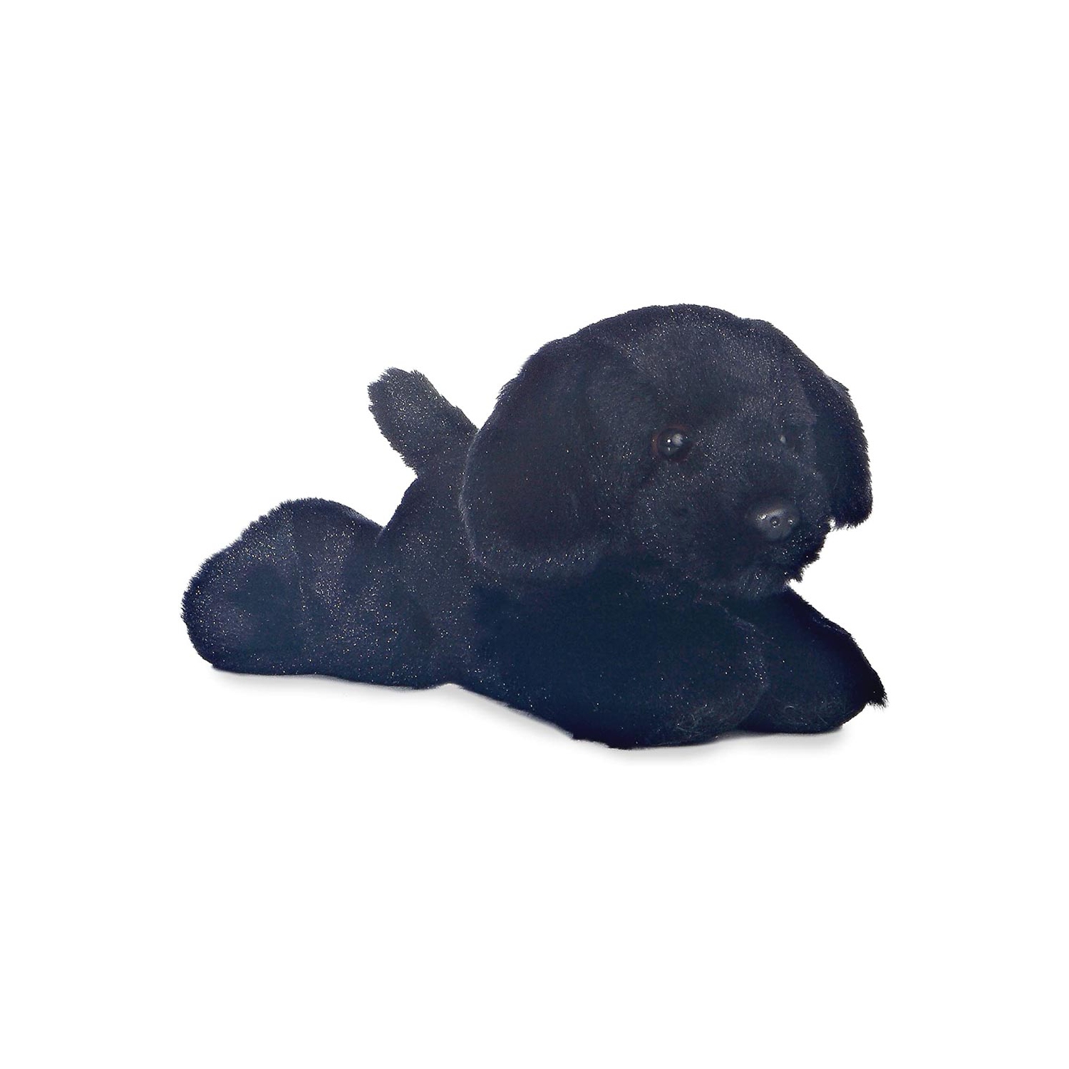 Mini Flopsie Black Black Lab 8" by Aurora