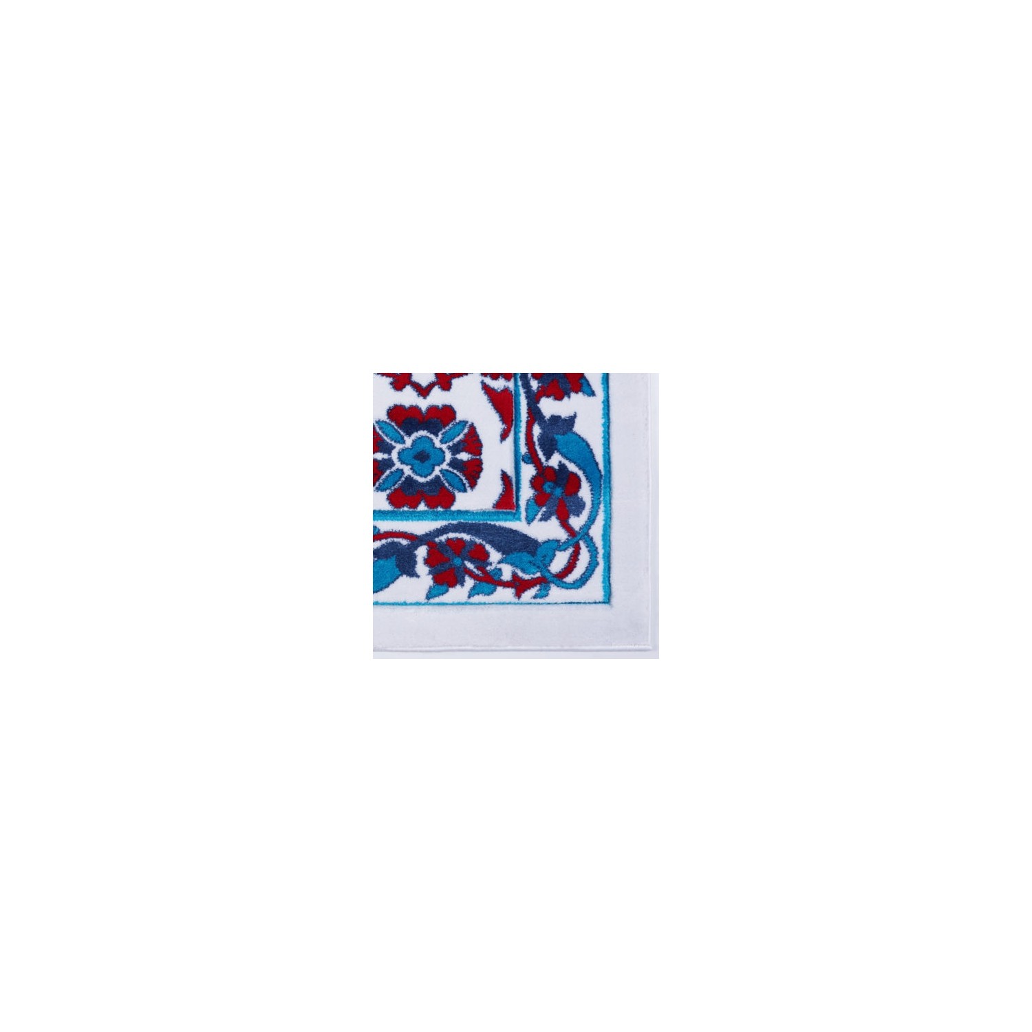 Ladole Rugs Ornamental Pattern Area Rug Carpet in Blue Red, 8x11