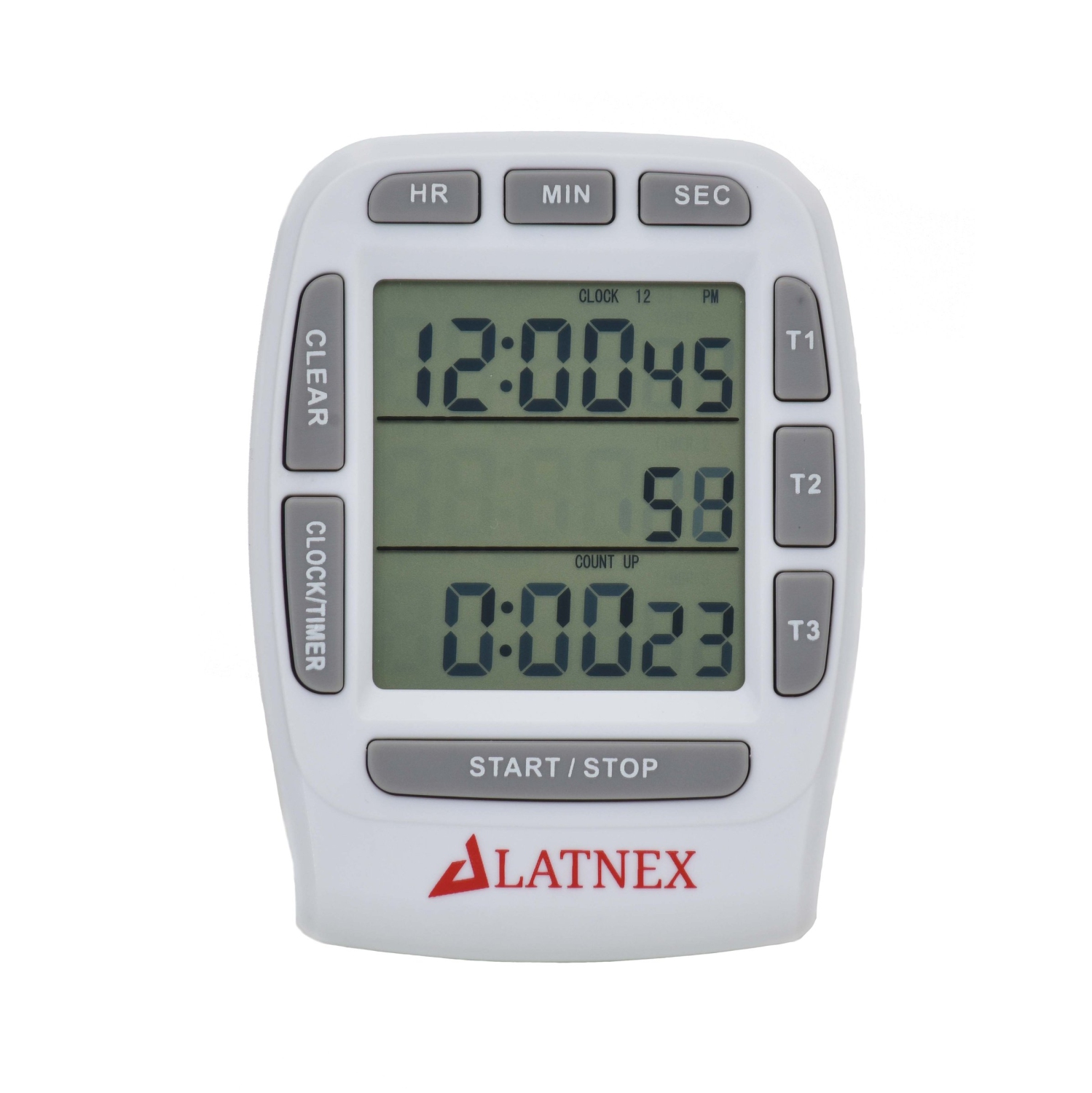Contempo Views LCD Digital Timer KT001 Large 3-Channel Digital Timing Device 