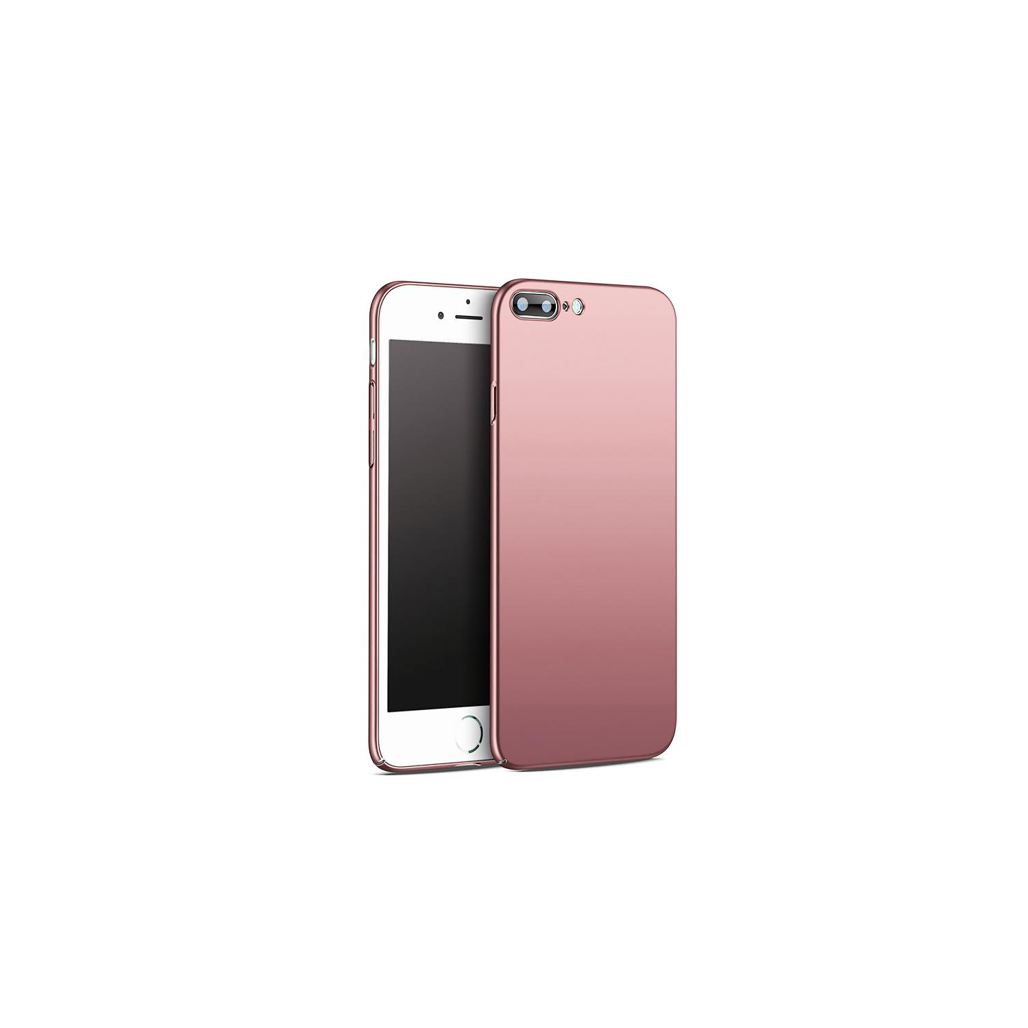PANDACO Hard Shell Rose Gold Case for iPhone 7 Plus or iPhone 8 Plus